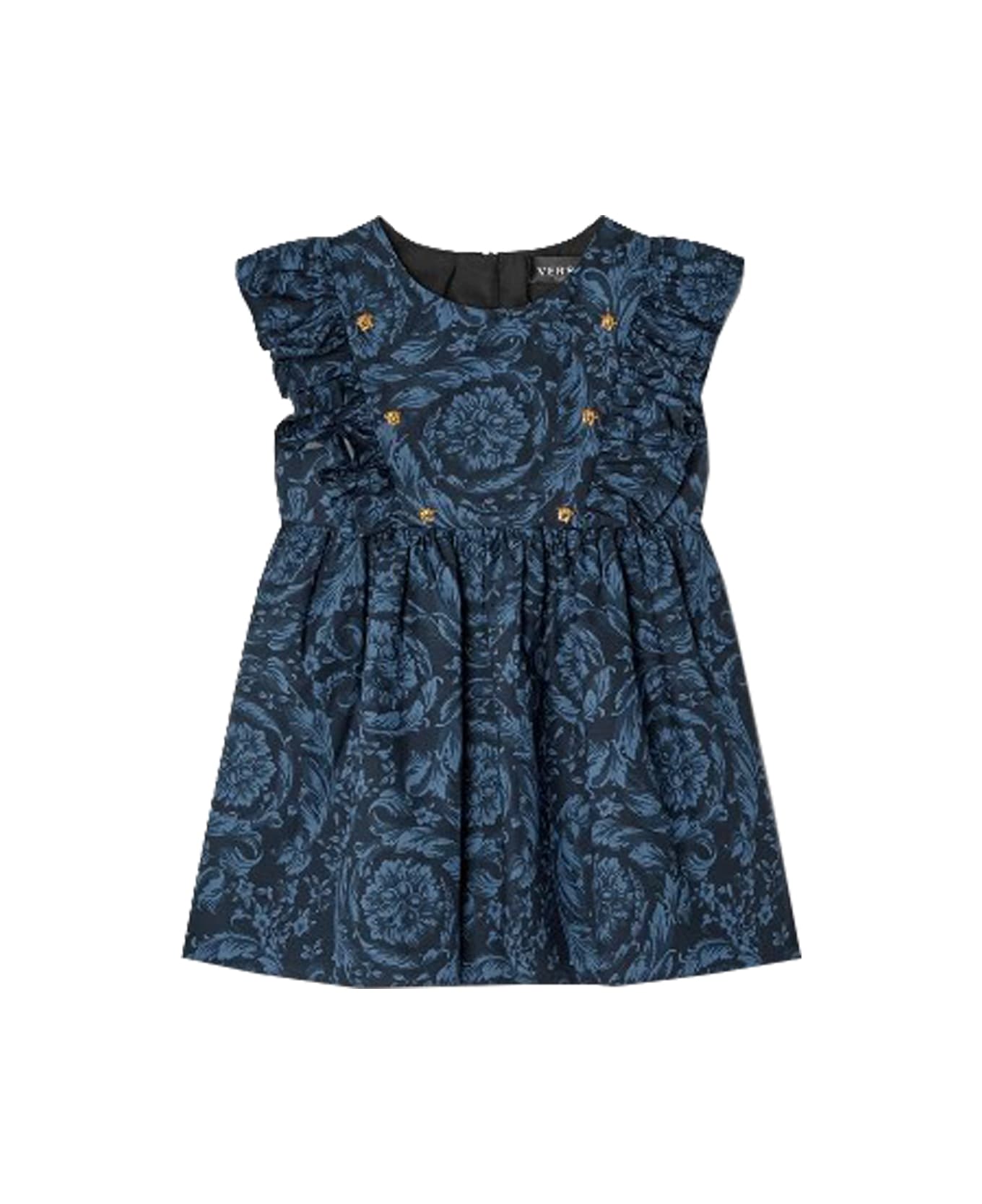 Versace Baby Baroque Dress - Blue