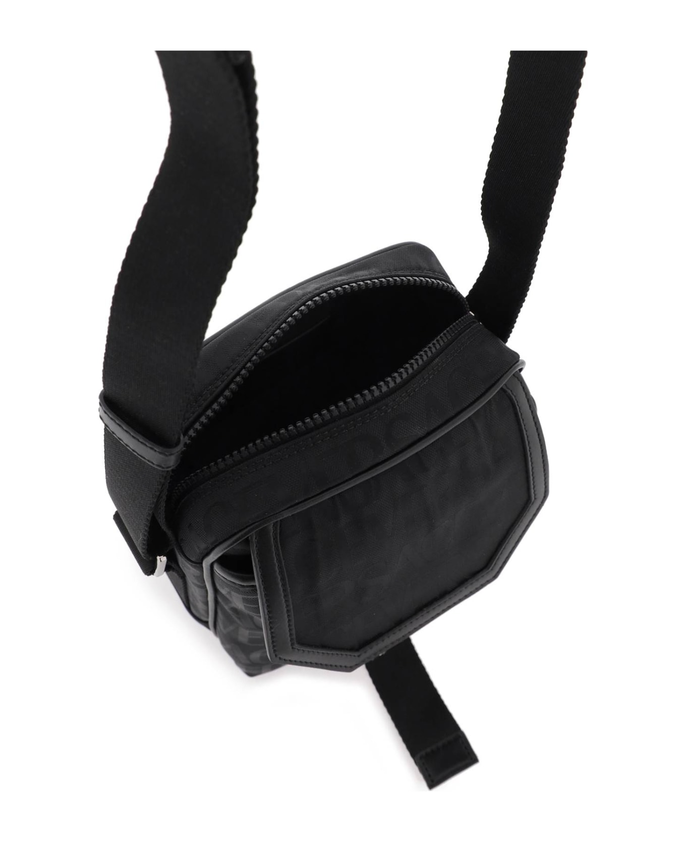 Versace Messenger Crossbody Bag - black