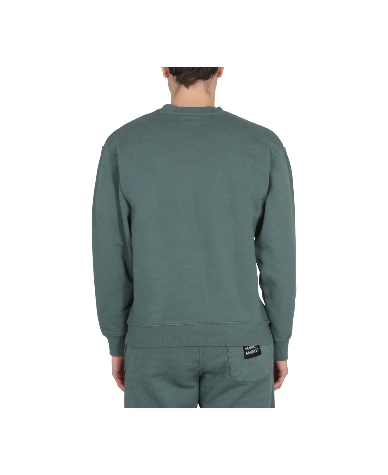 Market Vintage Wash Sweatshirt - GREEN フリース