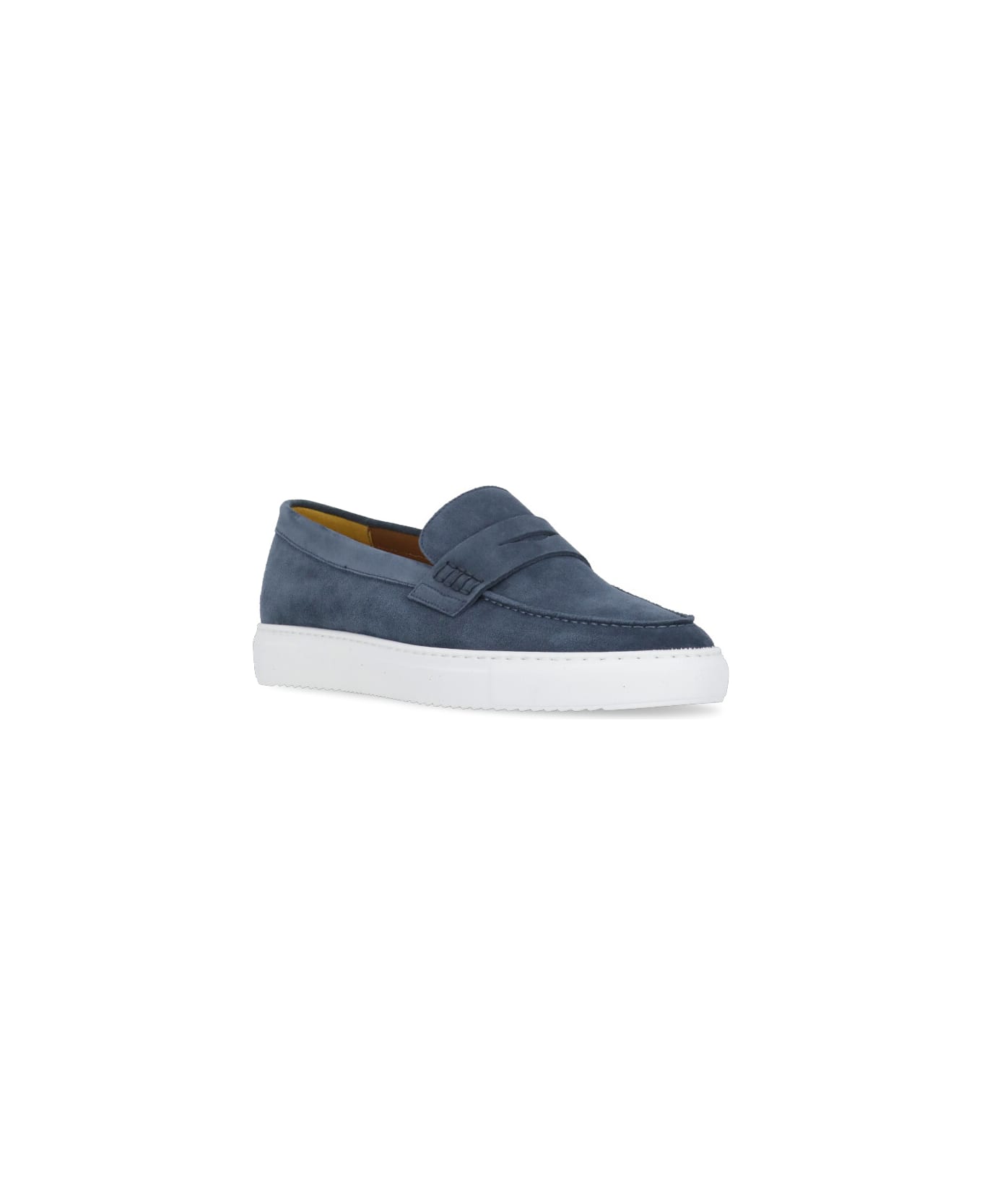 Doucal's Suede Leather Loafers - Blue