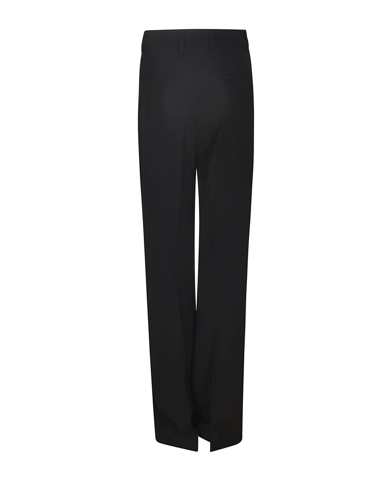 Dolce & Gabbana Straight Buttoned Trousers - Black