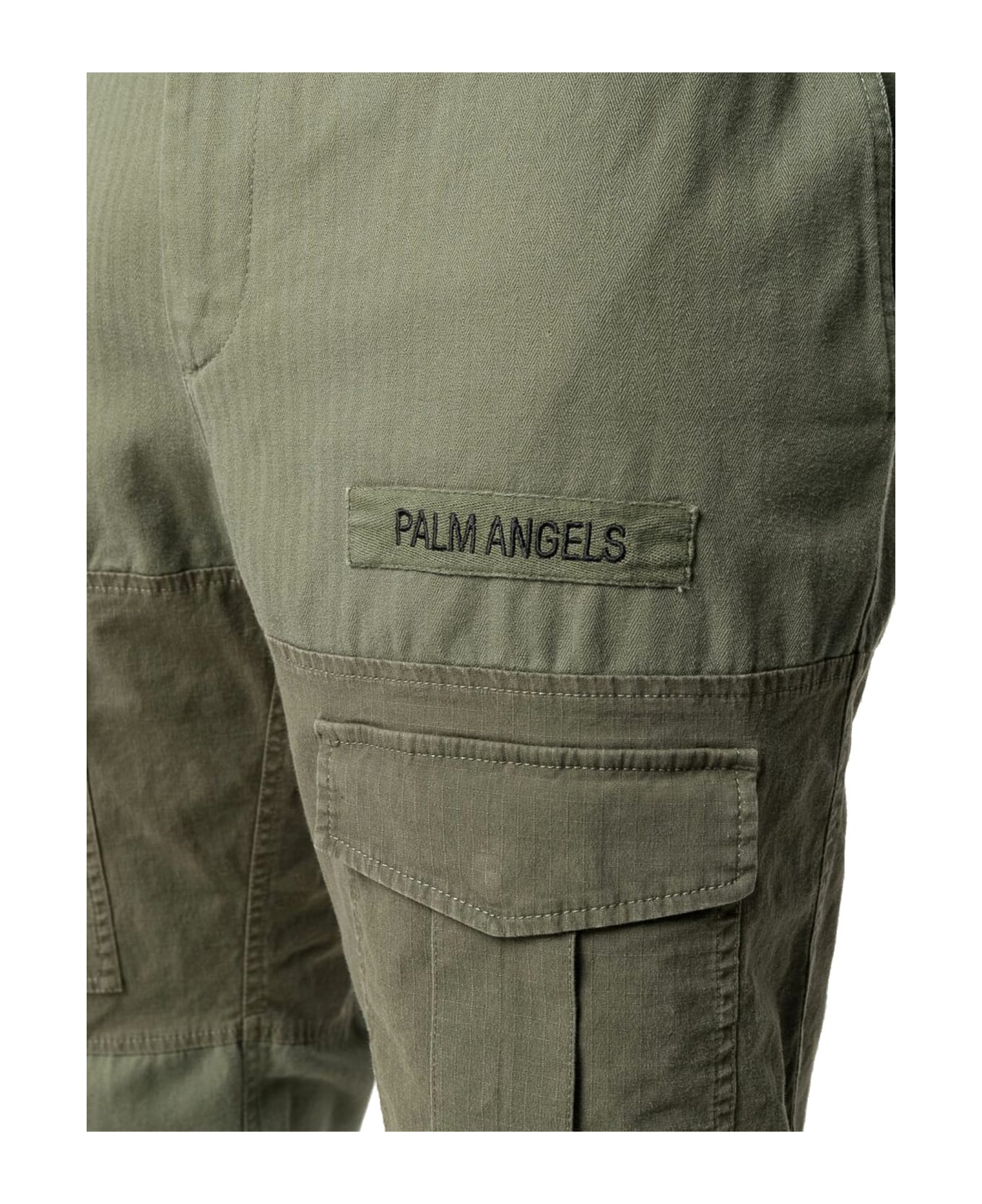 Palm Angels Cotton Trousers - Green