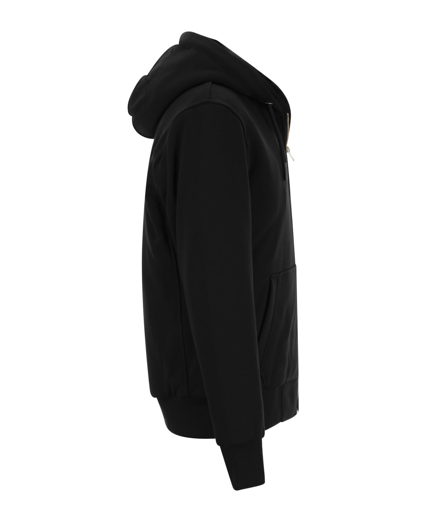 Moose Knuckles Classic Bunny - Faux Fur Lined Hoodie - Black