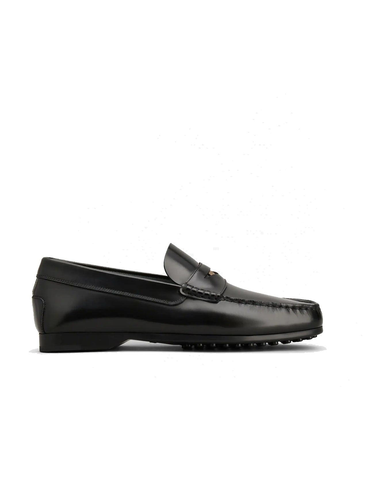 Tod's Penny Leather Loafers - Black
