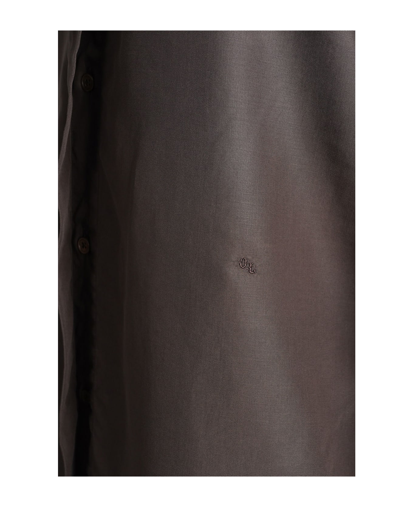 Our Legacy Shirt In Brown Wool And Polyester - brown