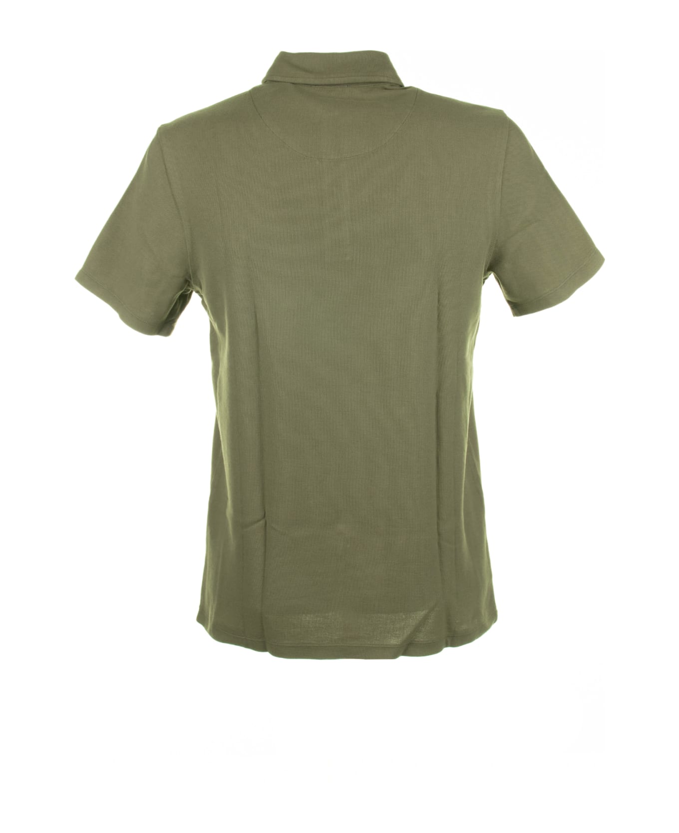 Altea Military Short-sleeved Polo Shirt In Cotton - MILITARE
