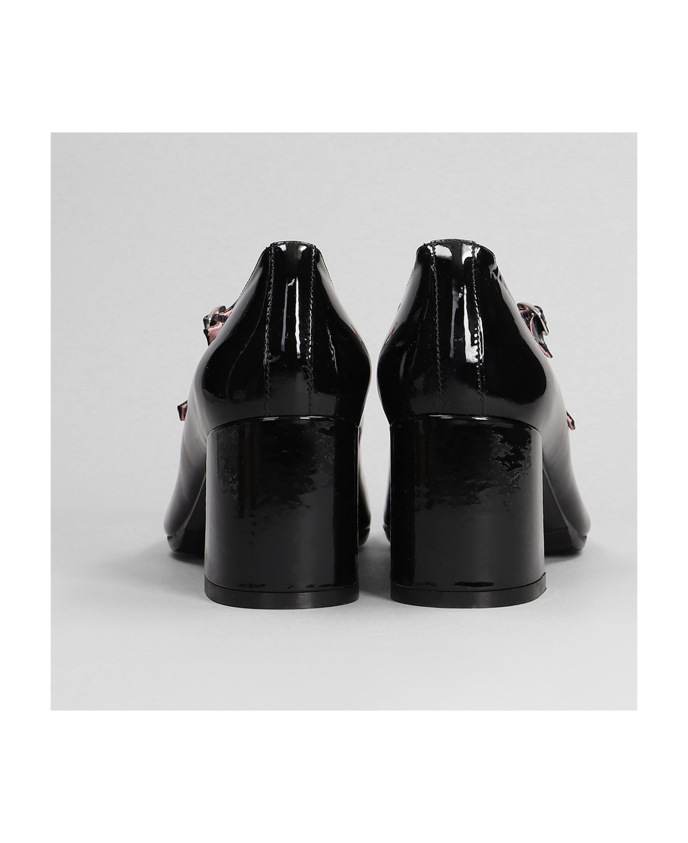 Carel Alice Pumps In Black Patent Leather - Vernis Noir