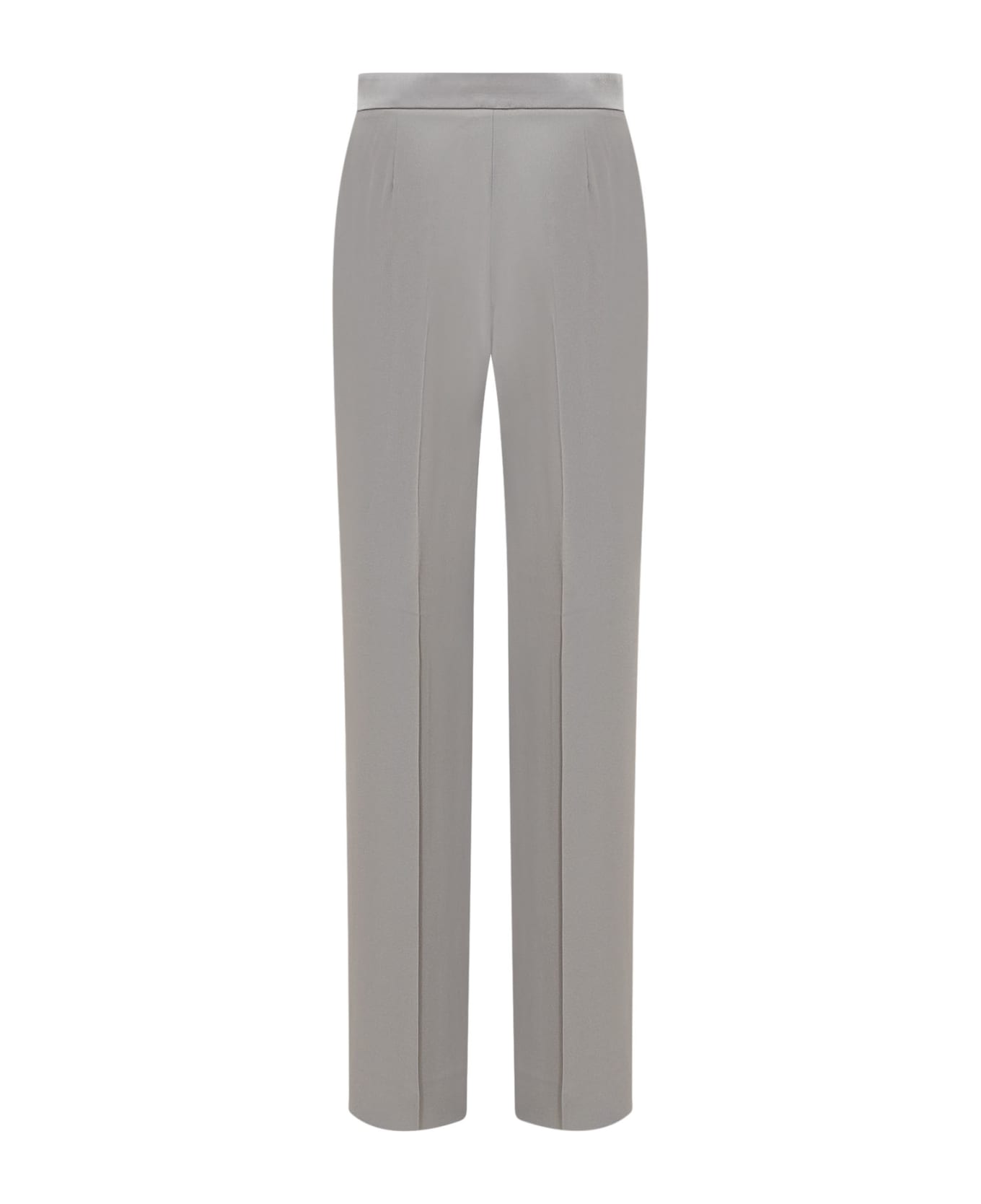 Alberta Ferretti Enver Satin Trousers - GREY