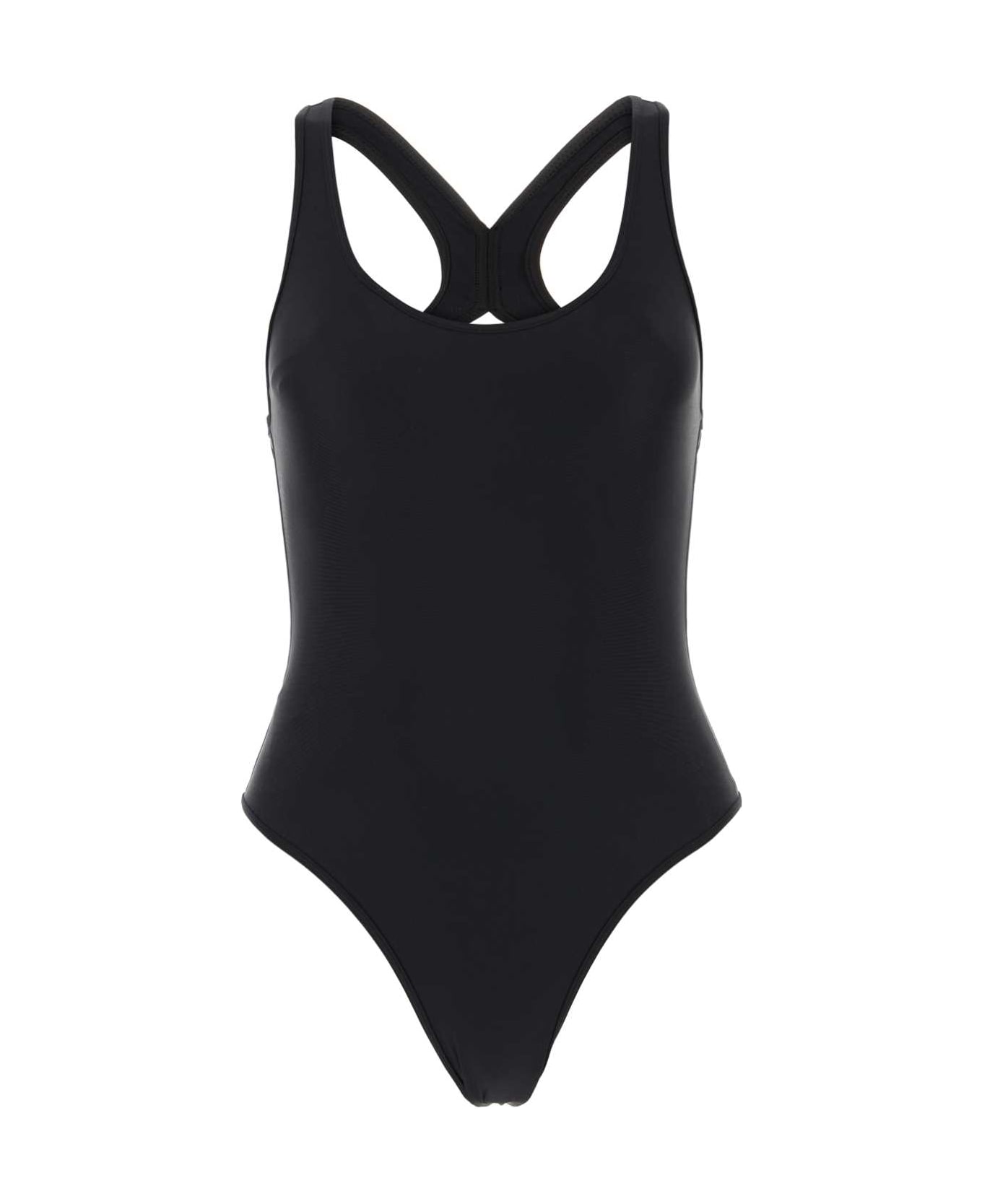 Ami Alexandre Mattiussi Black Stretch Nylon Swimsuit - 001