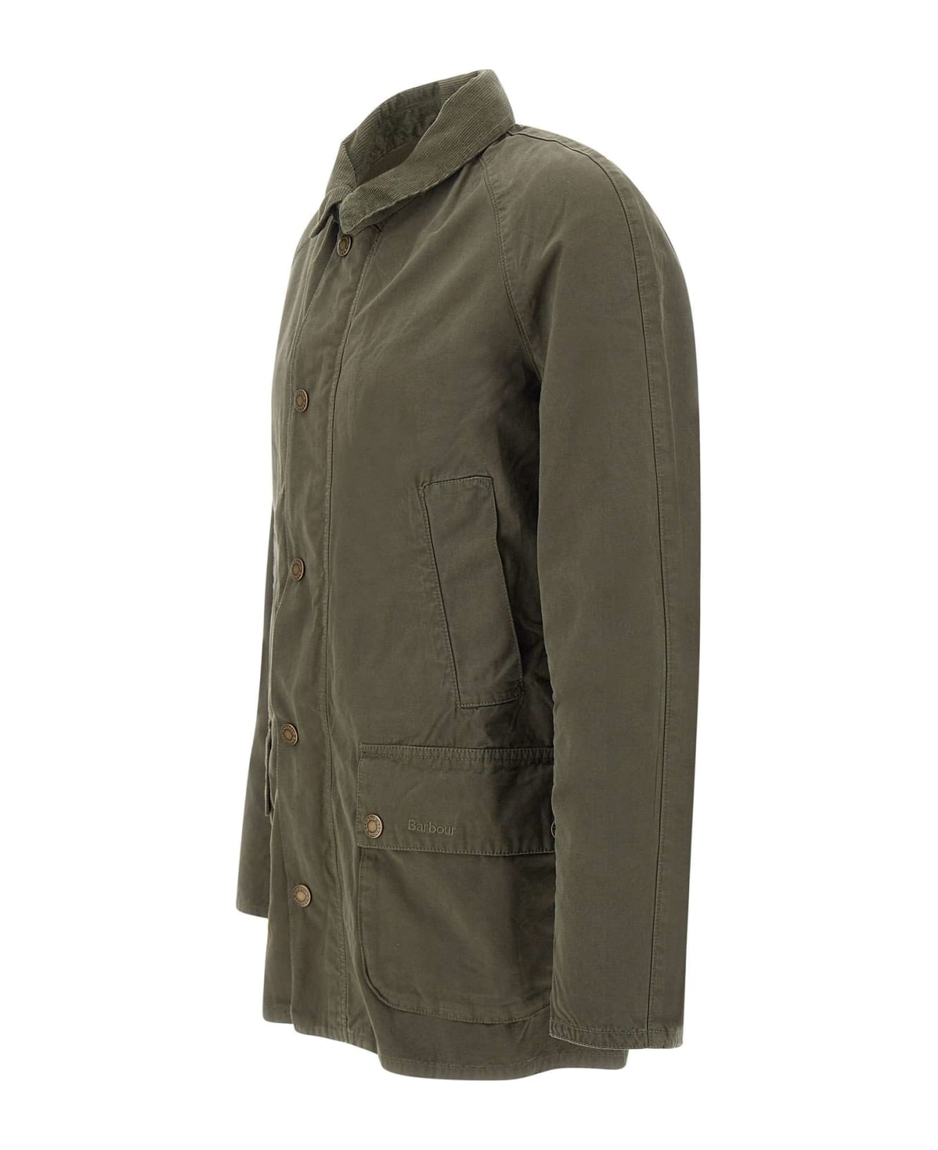 Barbour "ashby Casual" Cotton Jacket - GREEN
