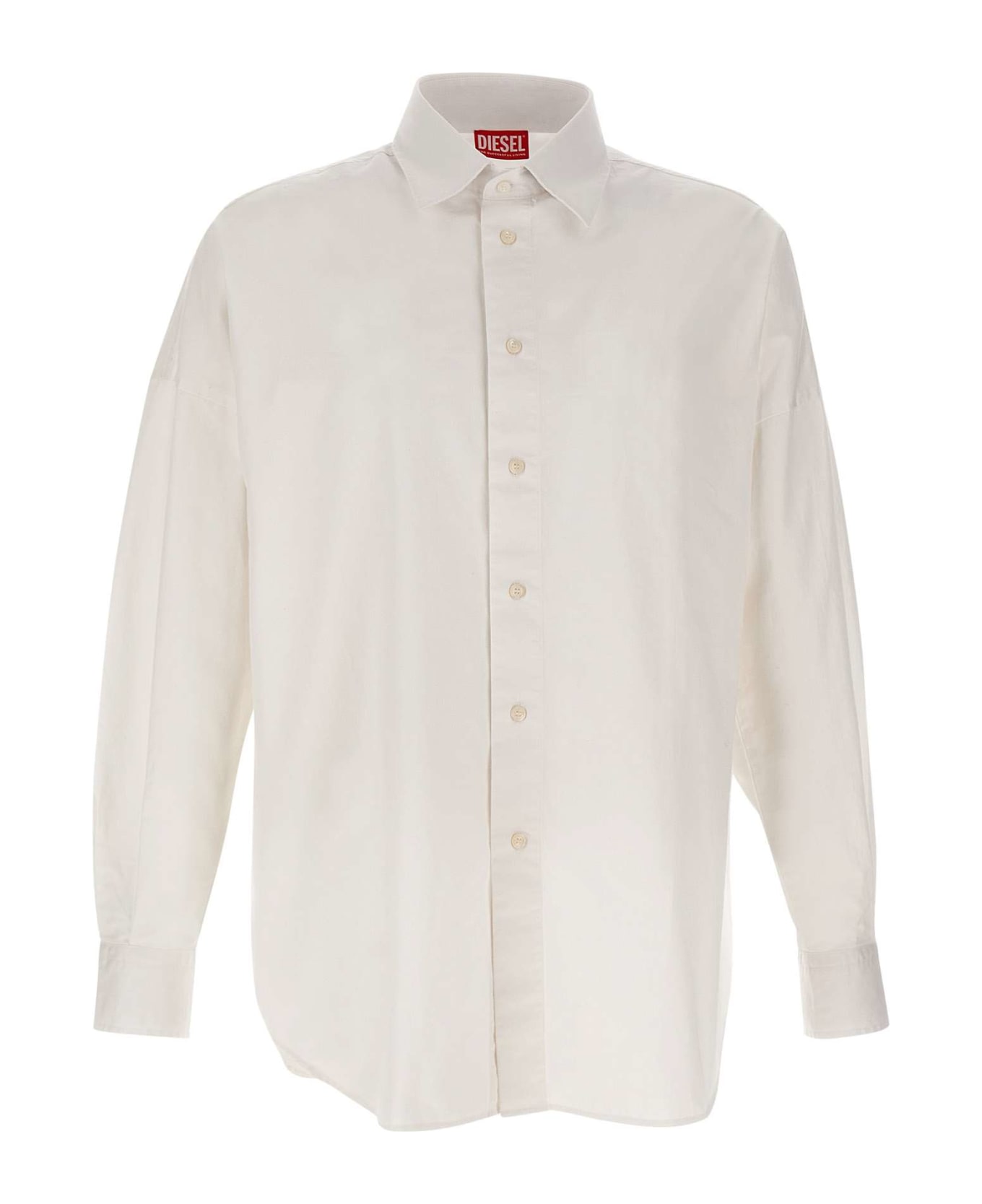 Diesel 's-limo' Cotton Shirt - WHITE