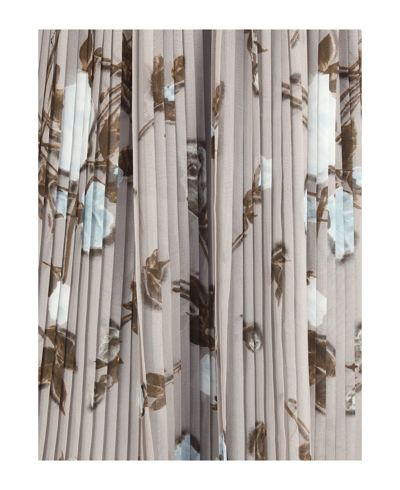 Parosh Chiffon Pleated Skirt