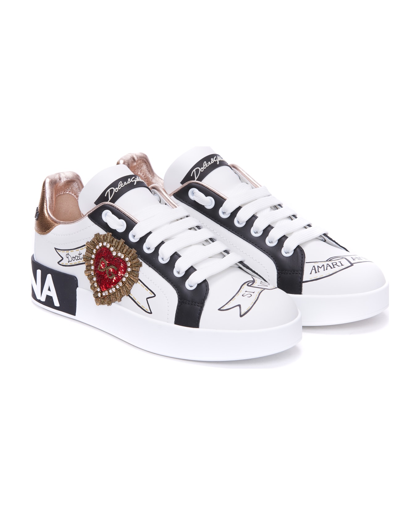 Dolce & Gabbana Portofino Sneakers - White