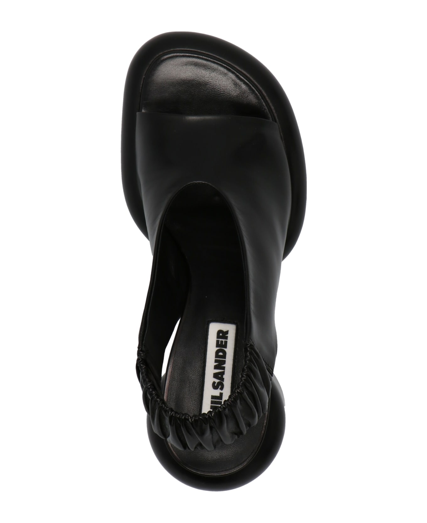 Jil Sander Padded Heel Sandals - Black  