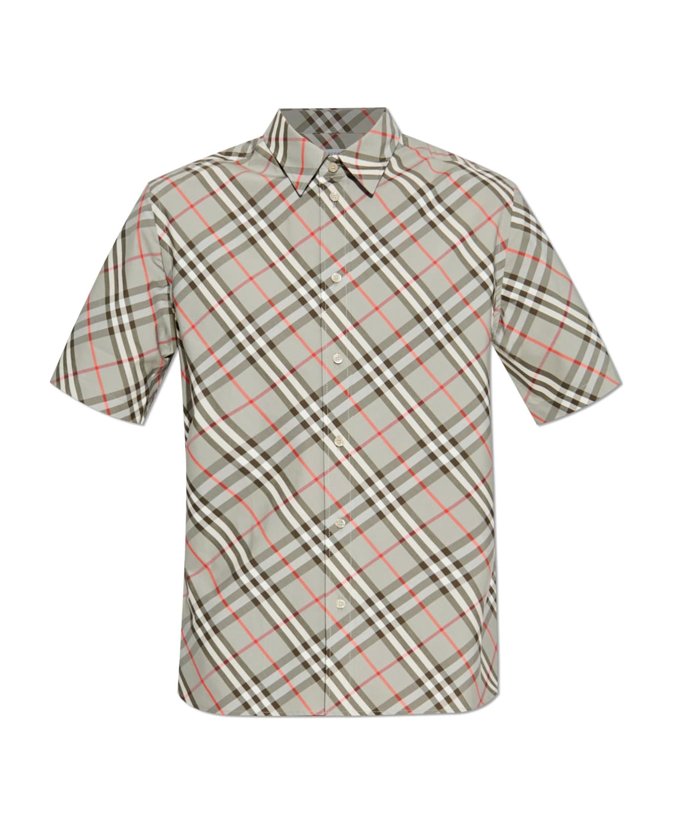 Burberry Plaid Pattern Shirt - GREY