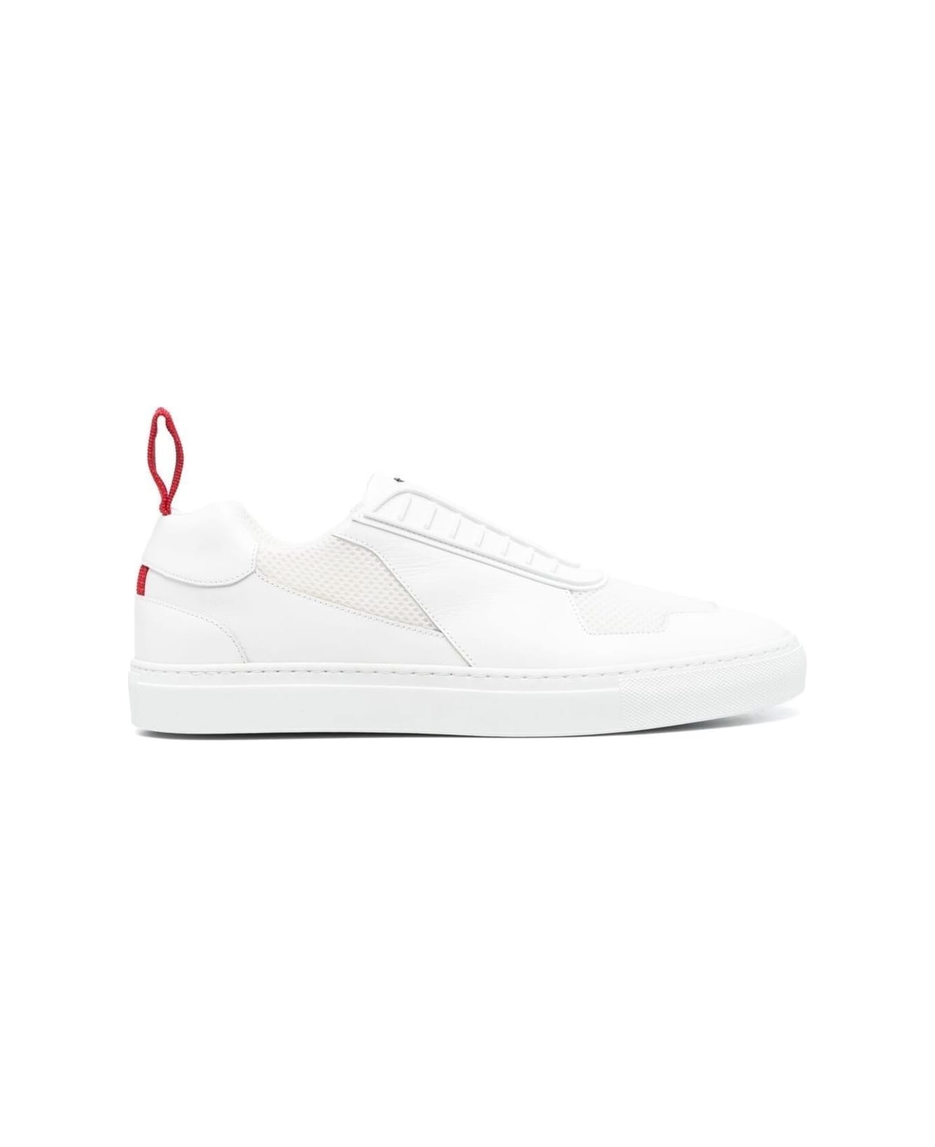 Ferrari White Sneakers With Riding Horse On Tongue In Leather Man Ferrari - White スニーカー