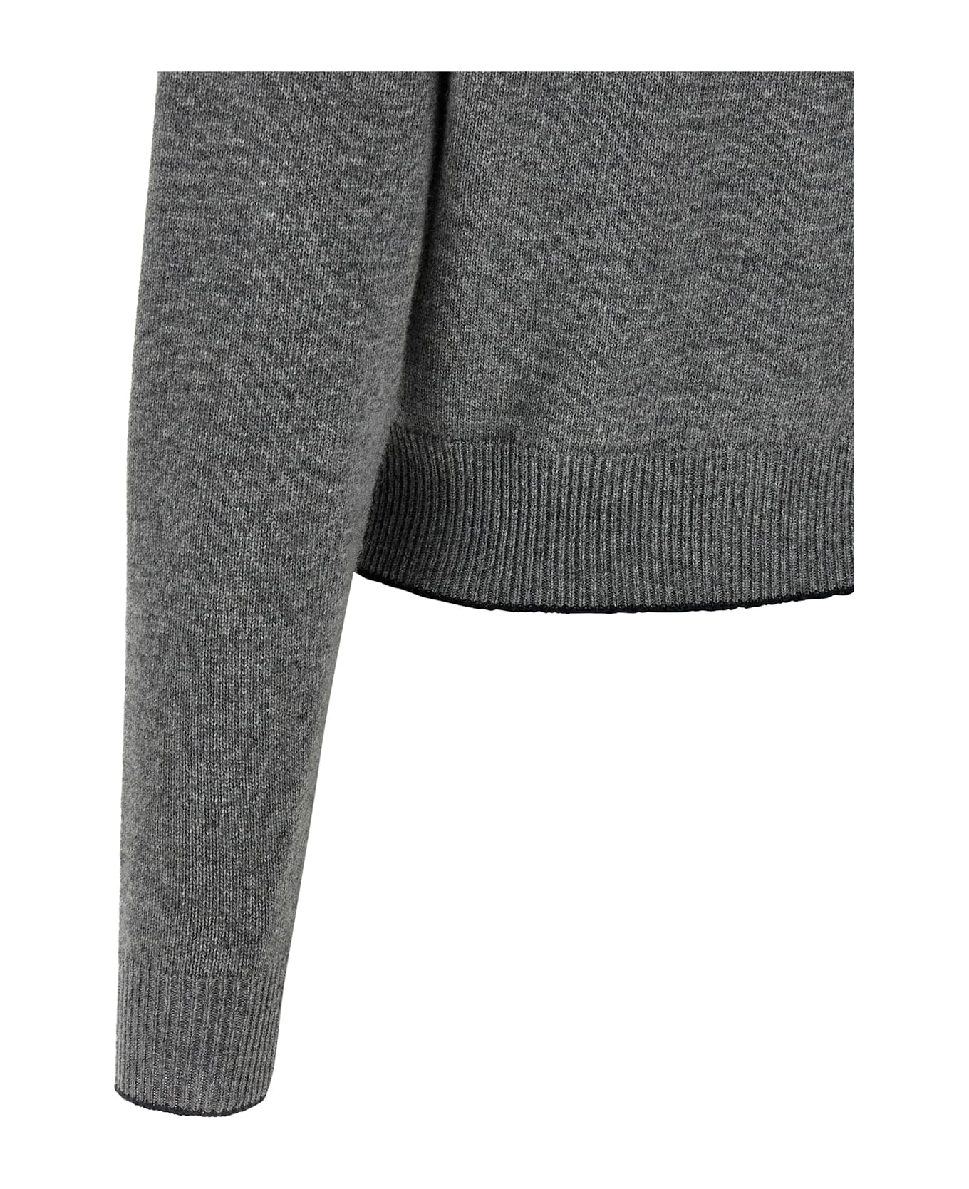 Chloé Embroidery Cardigan - Gray