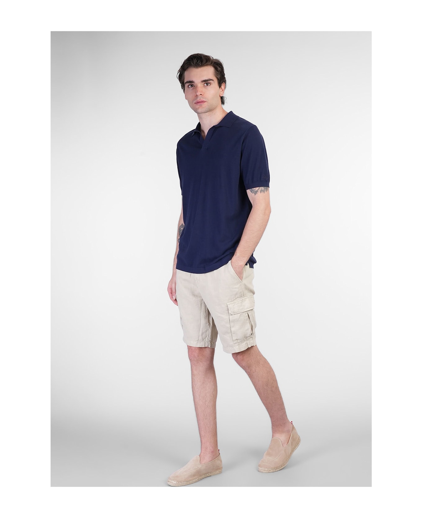 MC2 Saint Barth Solan Polo In Blue Cotton - blue