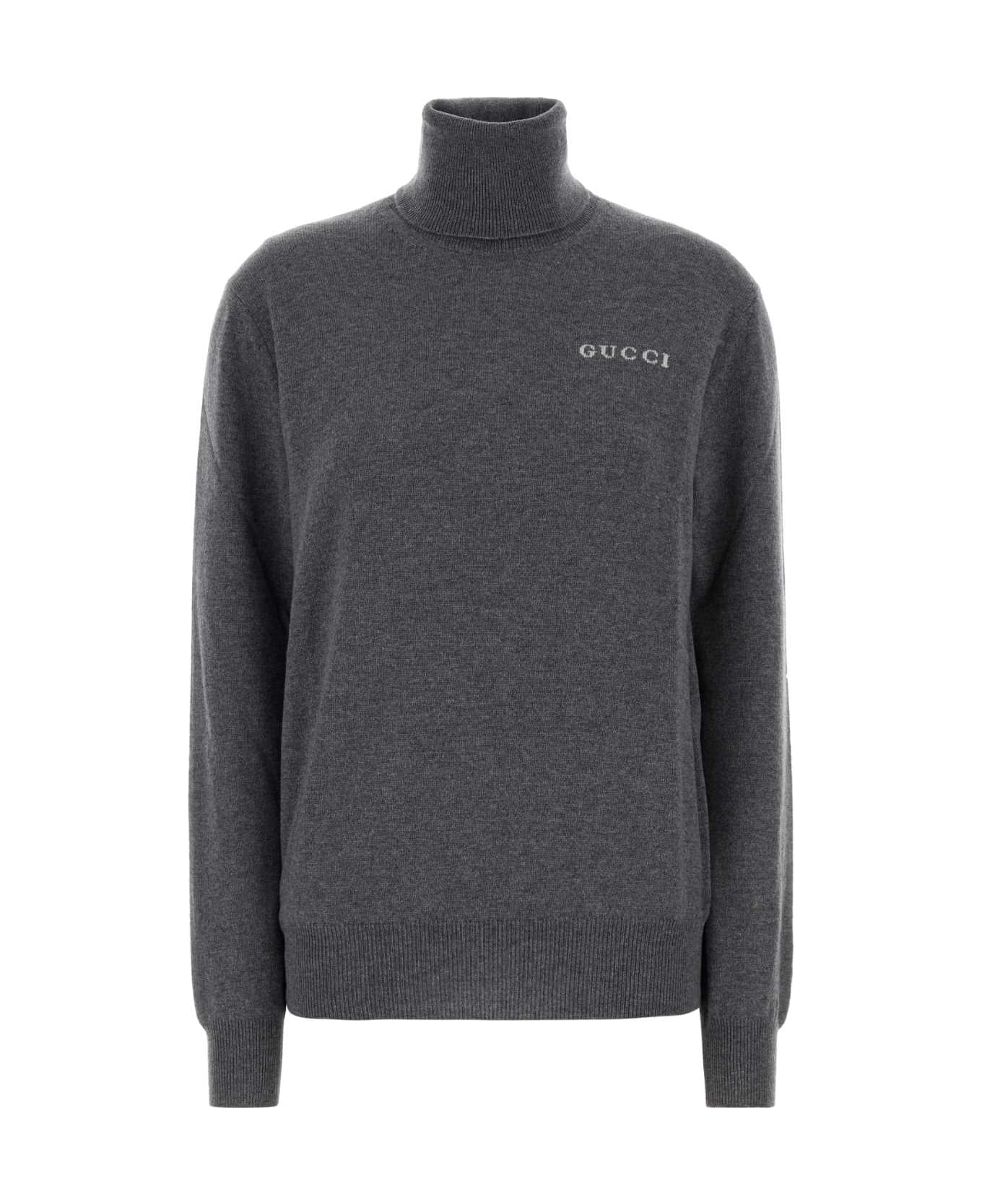 Gucci Grey Cashmere Sweater - GREY