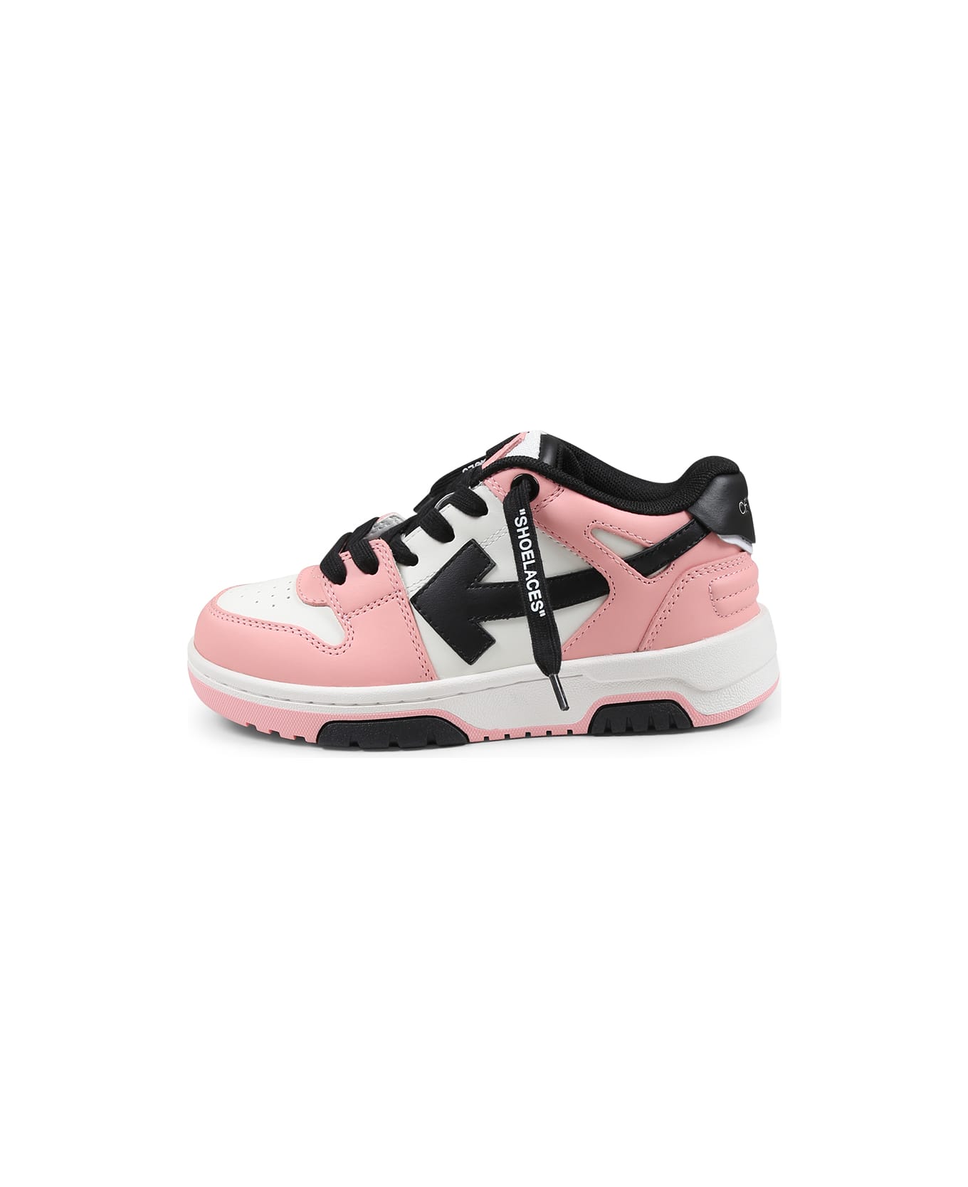 Off-White Pink Sneakers For Girl With Arrow - Pink