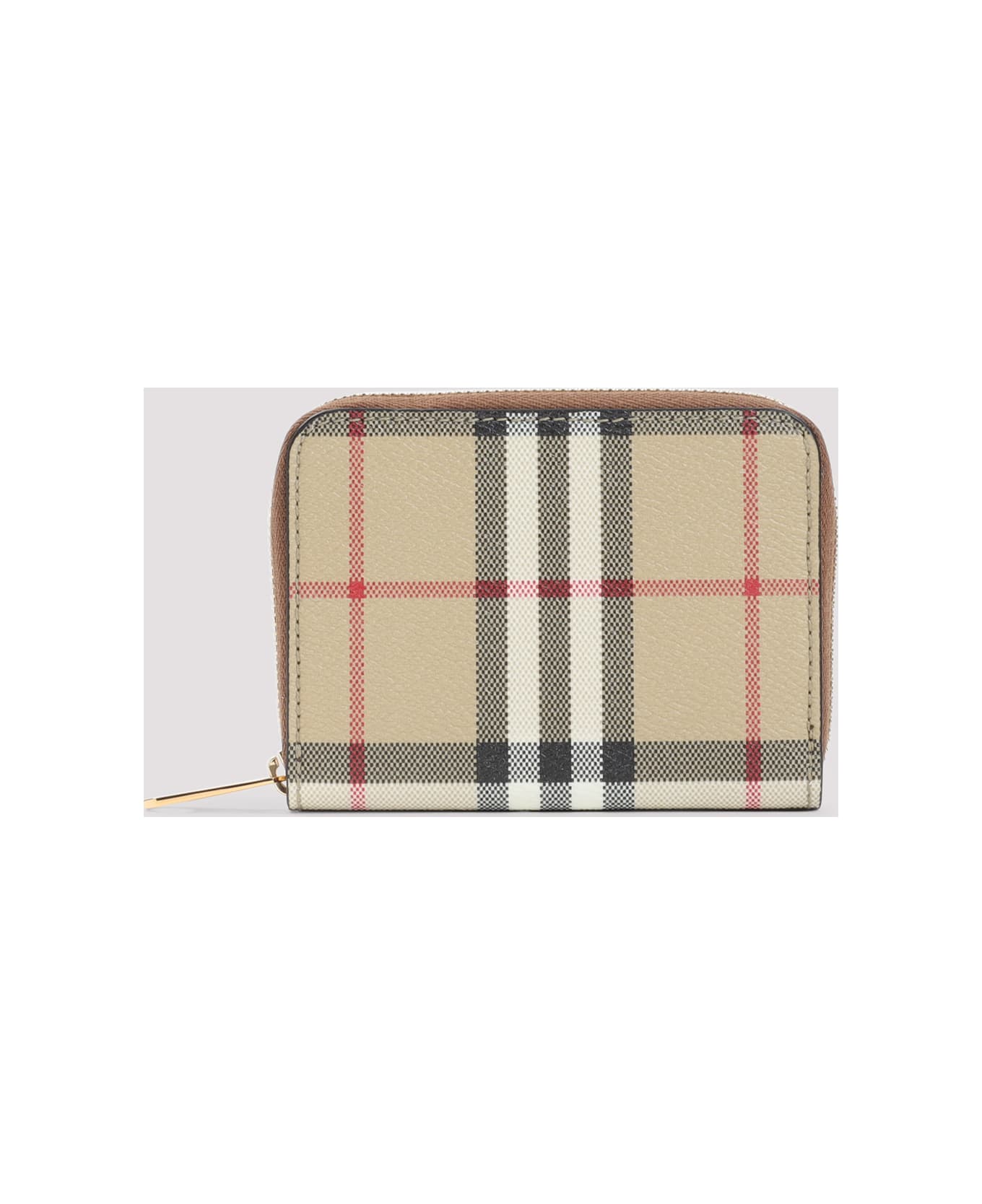 Burberry Mini Zip Around Wallet - Archive Beige