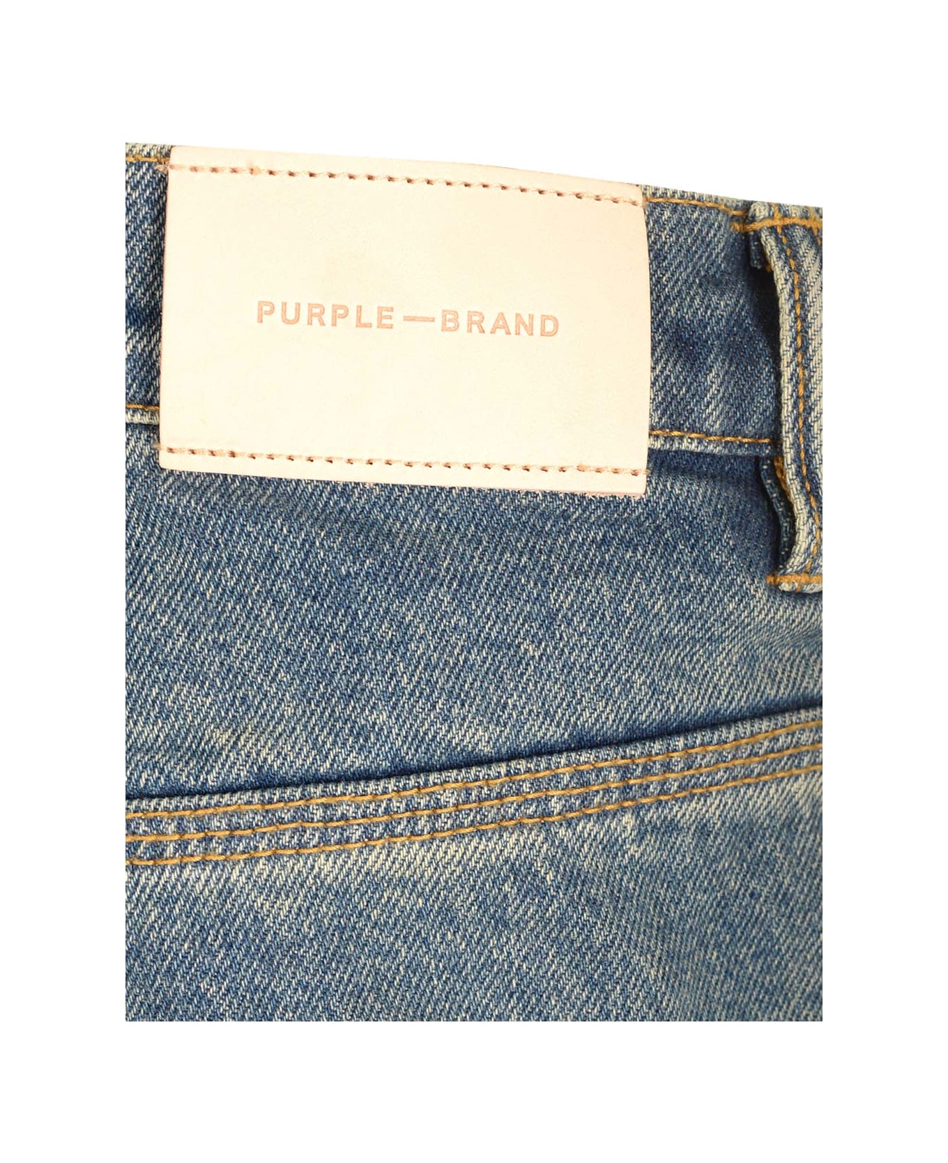 Purple Brand Distressed Style Jeans - Blue デニム