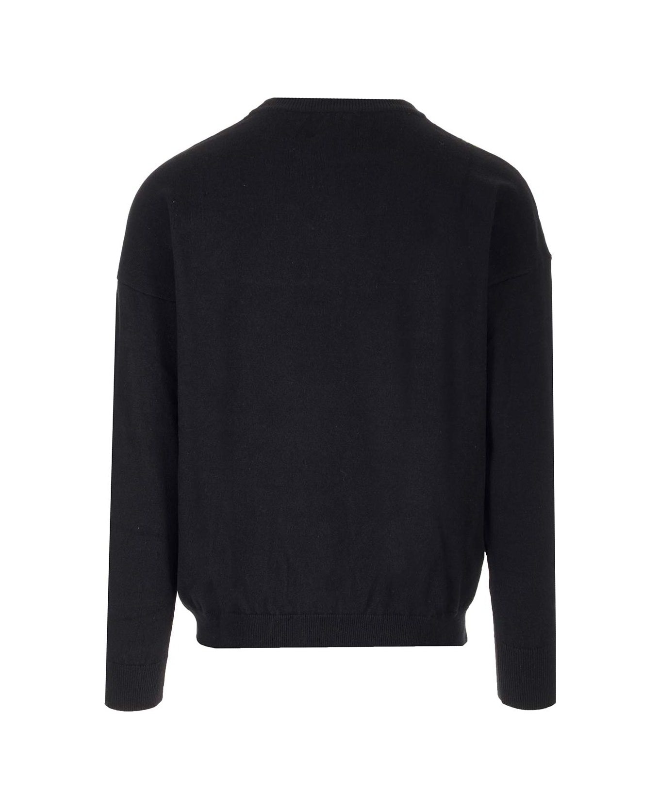 Marcelo Burlon Cotton Blend Crew-neck Sweater - black
