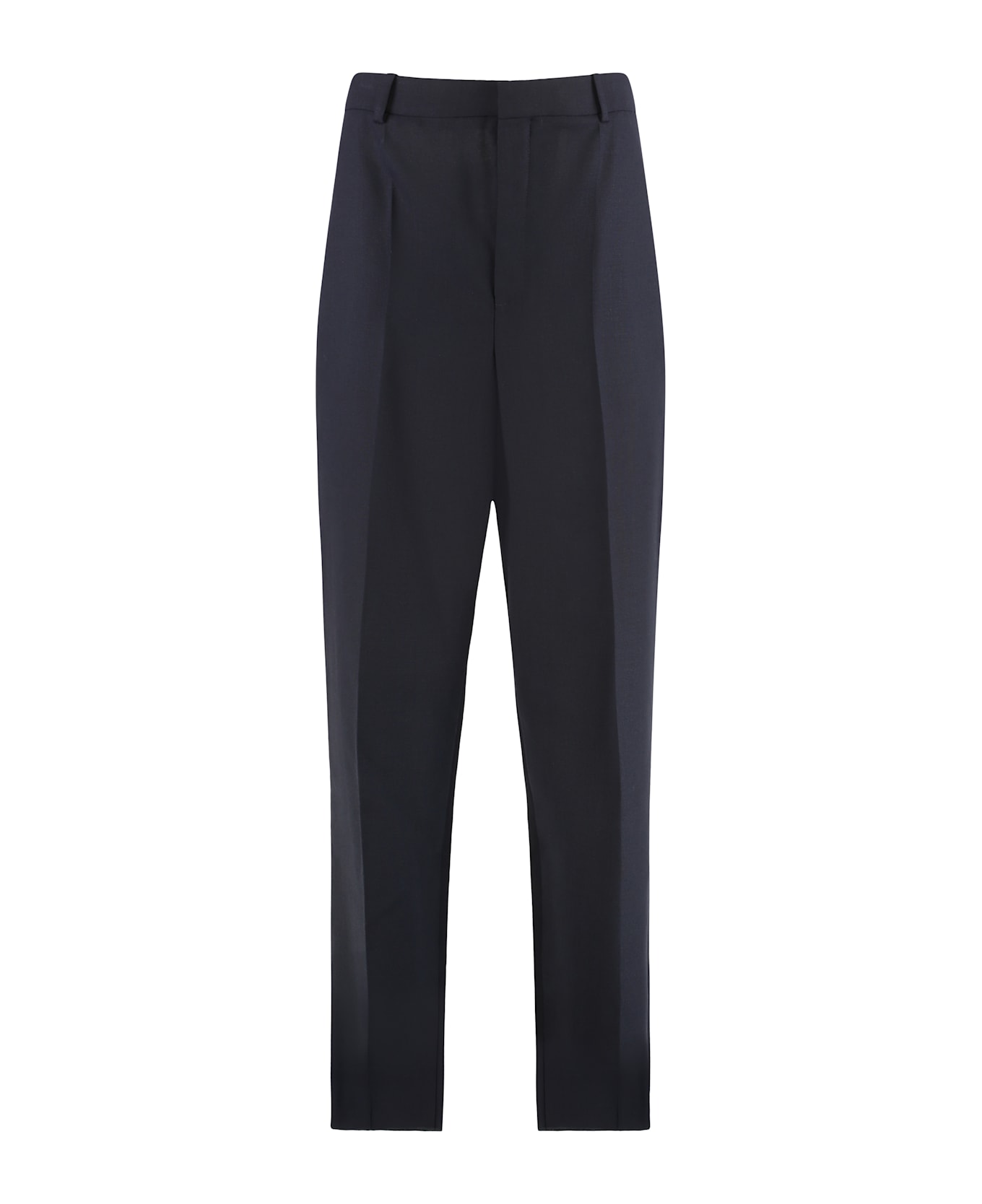 Saint Laurent Tailored Wool Trousers - BLUE
