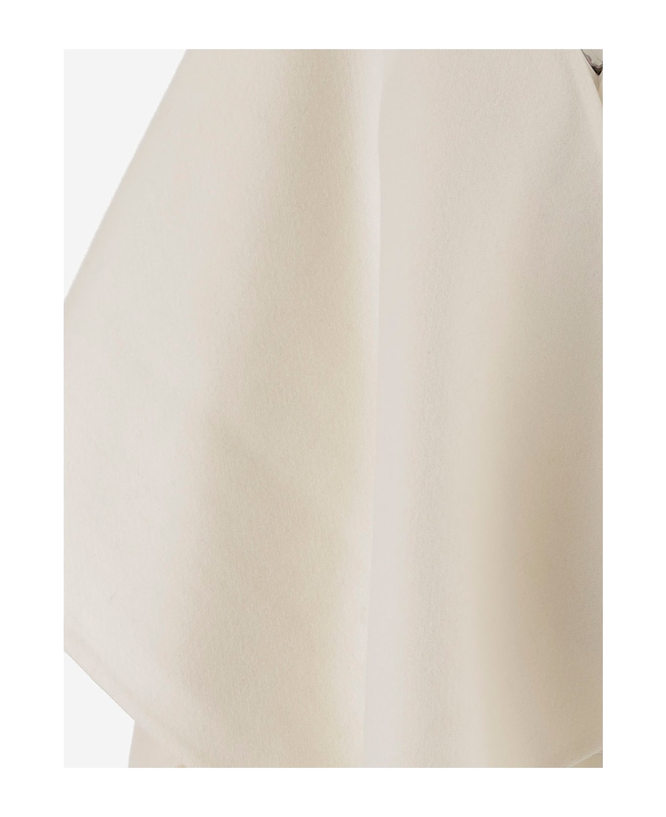 Max Mara Alpaca And Wool Blend Greenhouse Cape - White