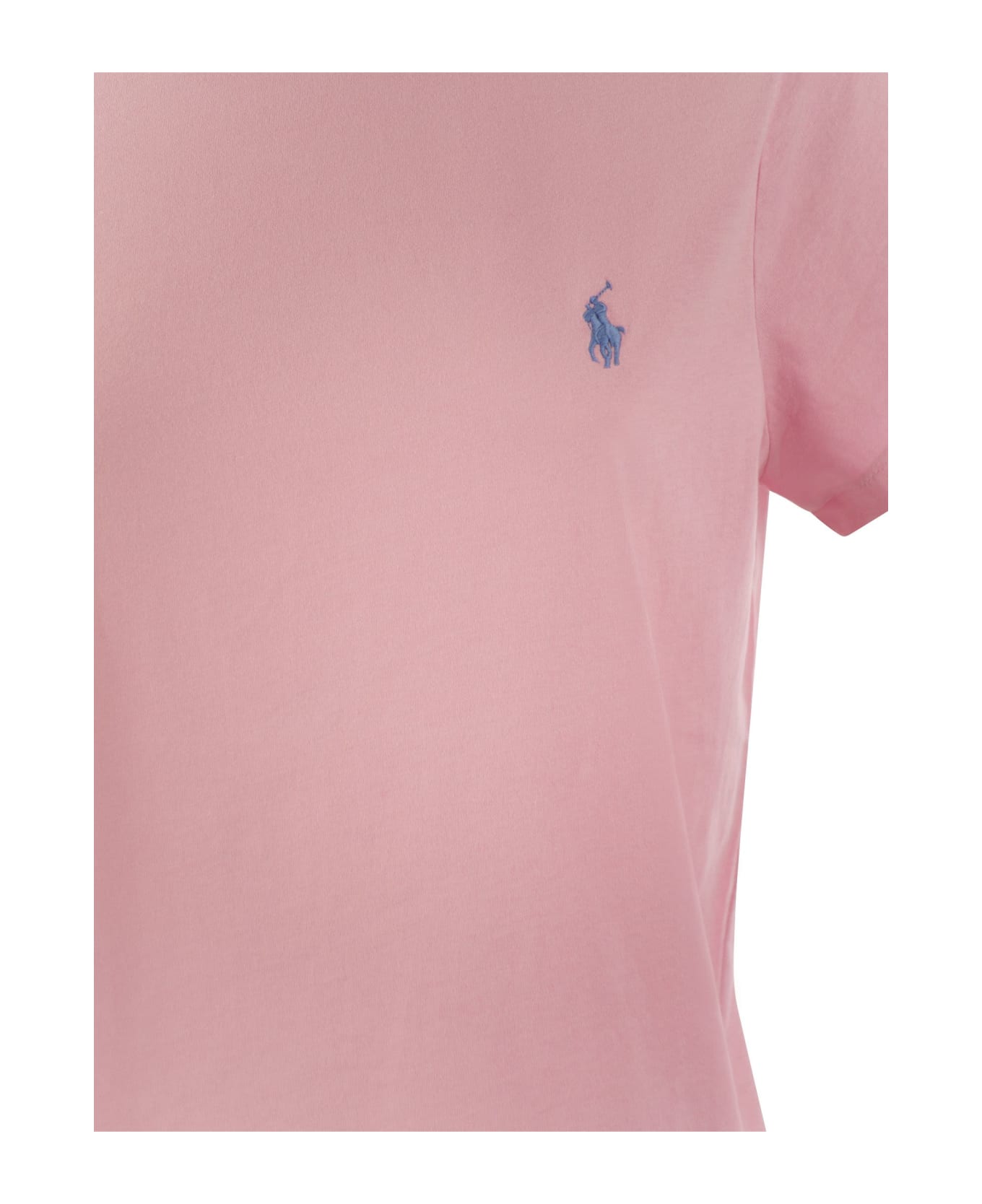 Polo Ralph Lauren Logo Cotton T-shirt - Pink Tシャツ
