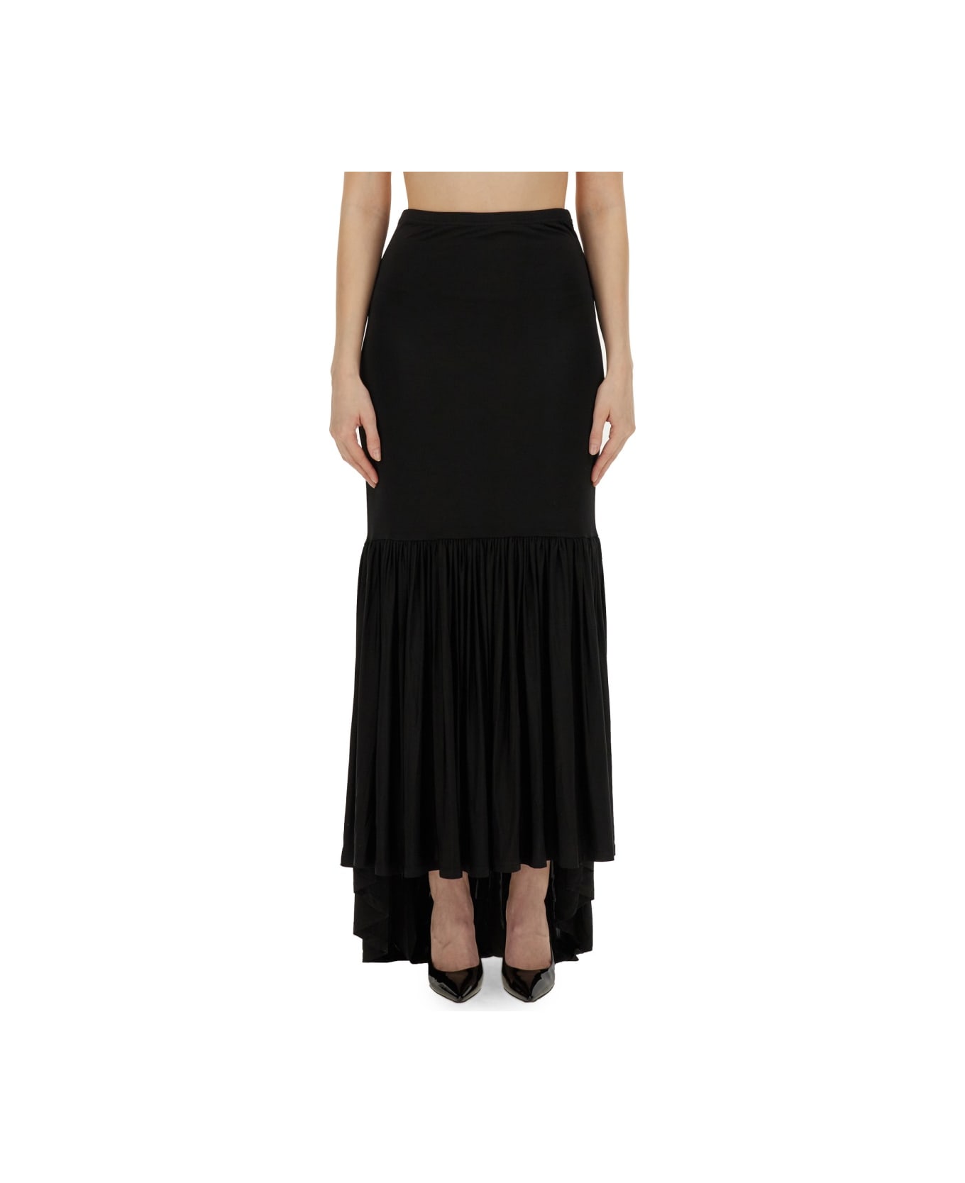 Nina Ricci Jersey Skirt - BLACK スカート