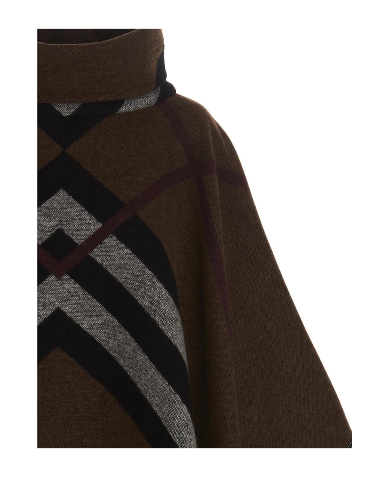Burberry 'wootton' Poncho - Brown