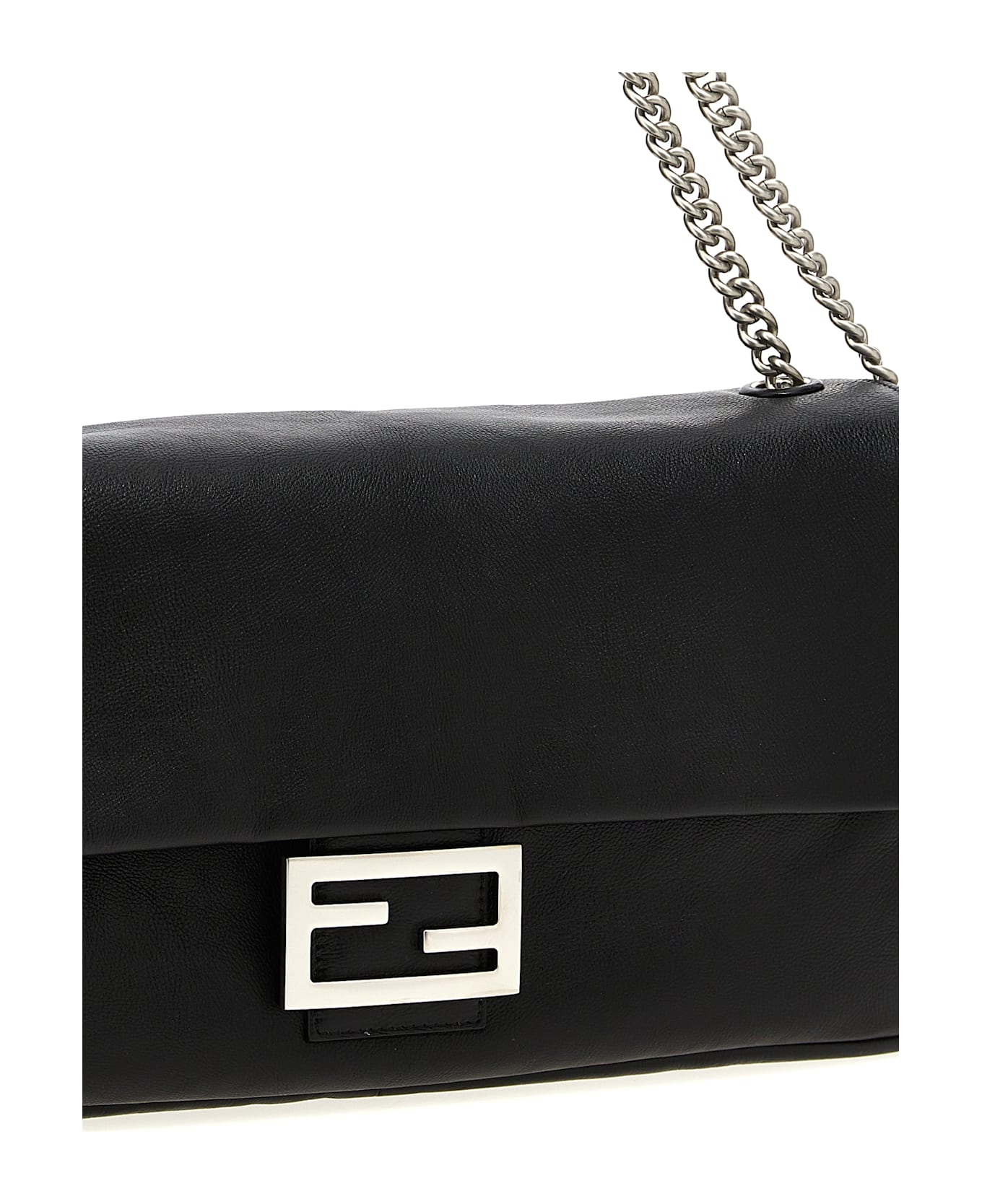 Fendi 
baguette Chain Large
 Shoulder Bag - Nero E Puvibr
