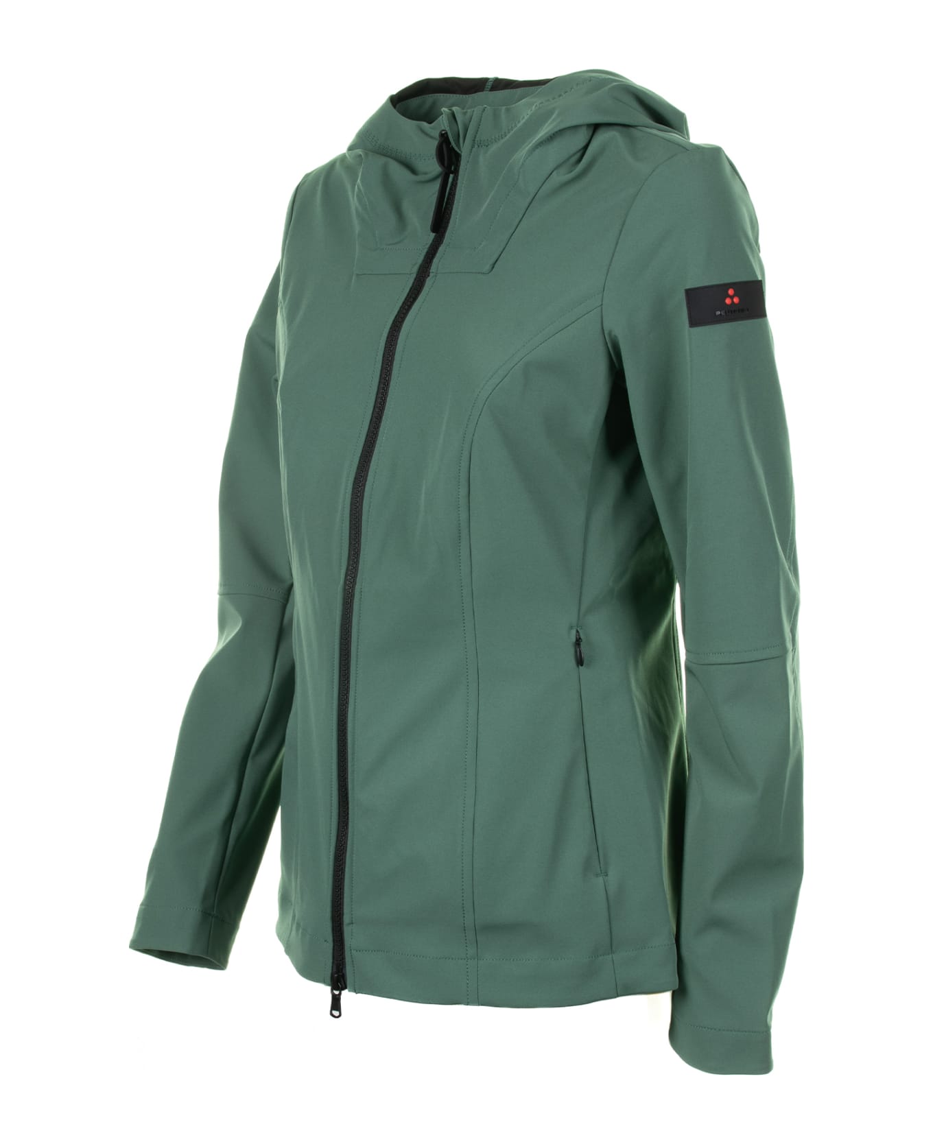 Peuterey Green Jacket With Zip And Hood - VERDE