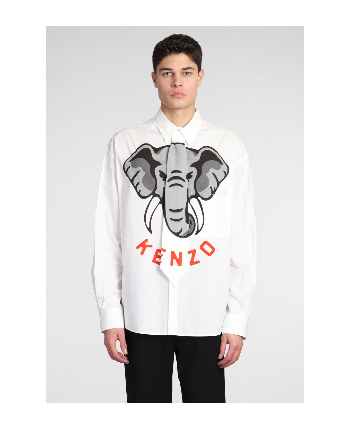 Kenzo Shirt In White Cotton italist