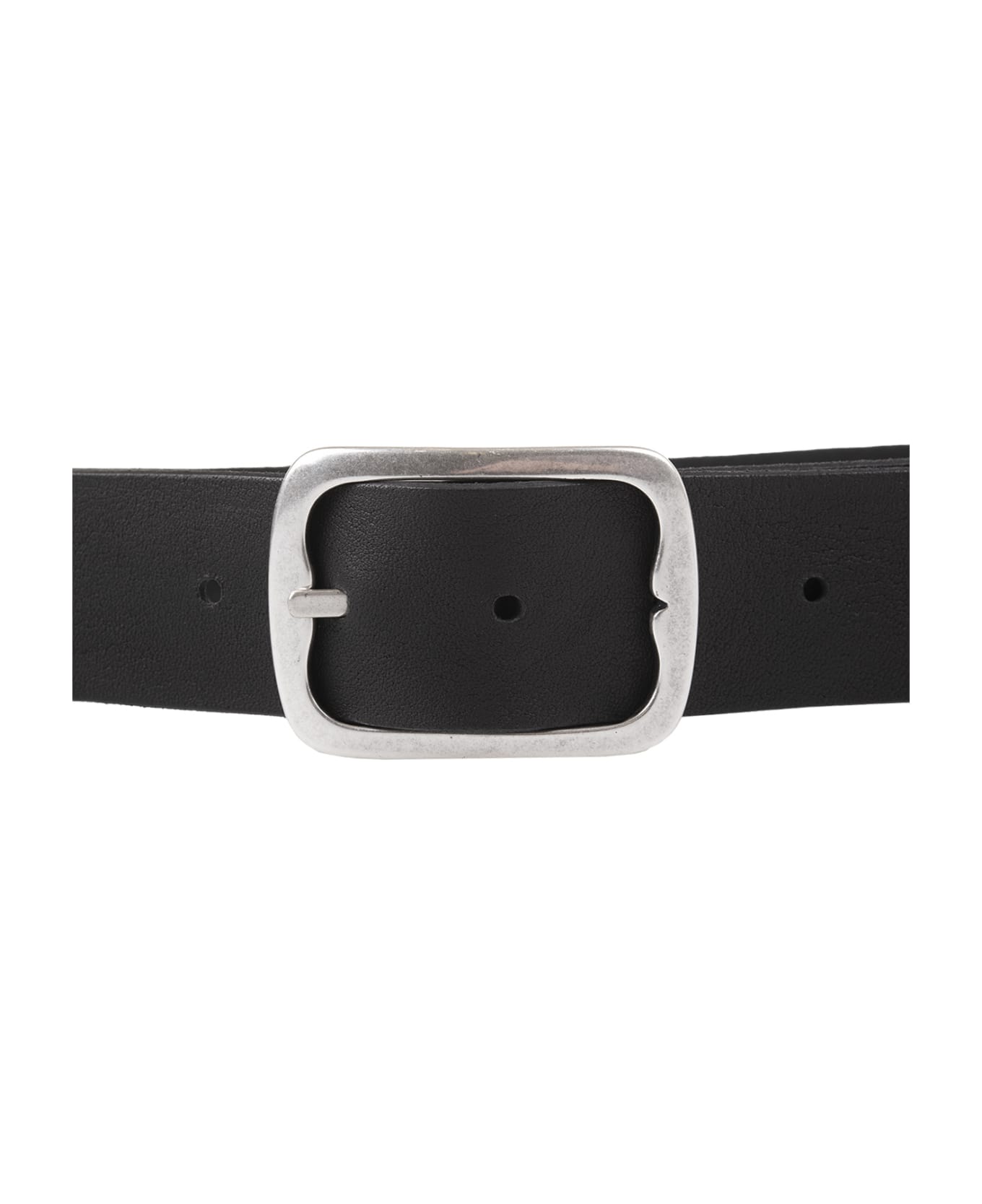 Orciani Reversible Hunting Double Belt In Black Suede - Black ベルト