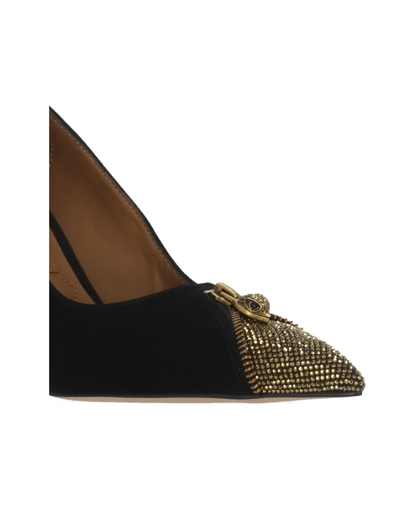 Kurt Geiger Zip Court Decollete - Black