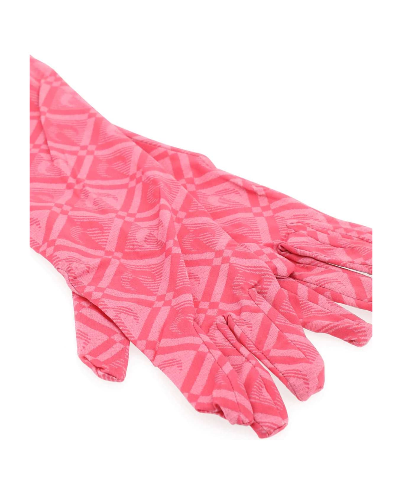 Marine Serre Printed Stretch Nylon Gloves - Pink 手袋
