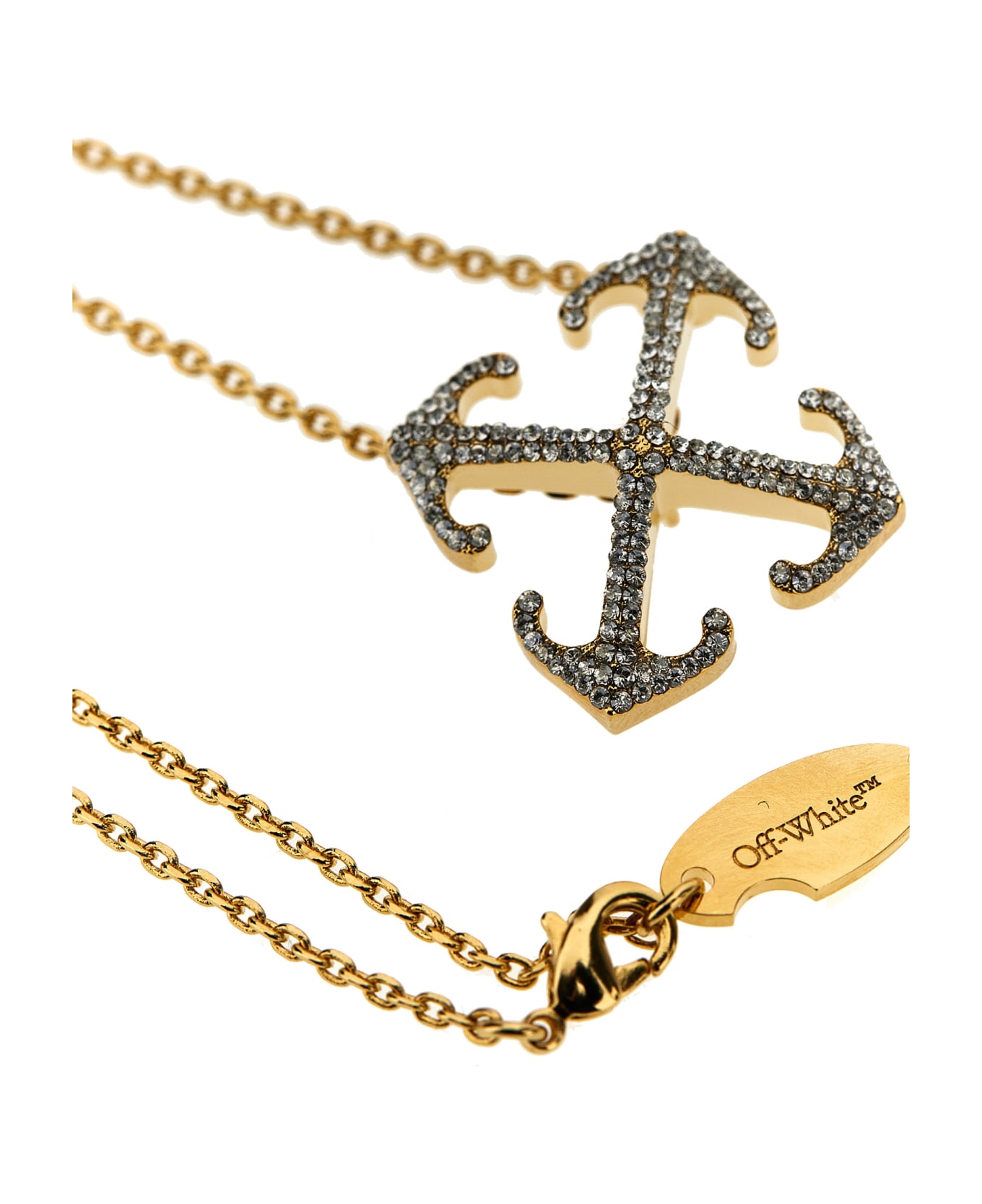 Off-White 'arrow Strass' Necklace - Gold
