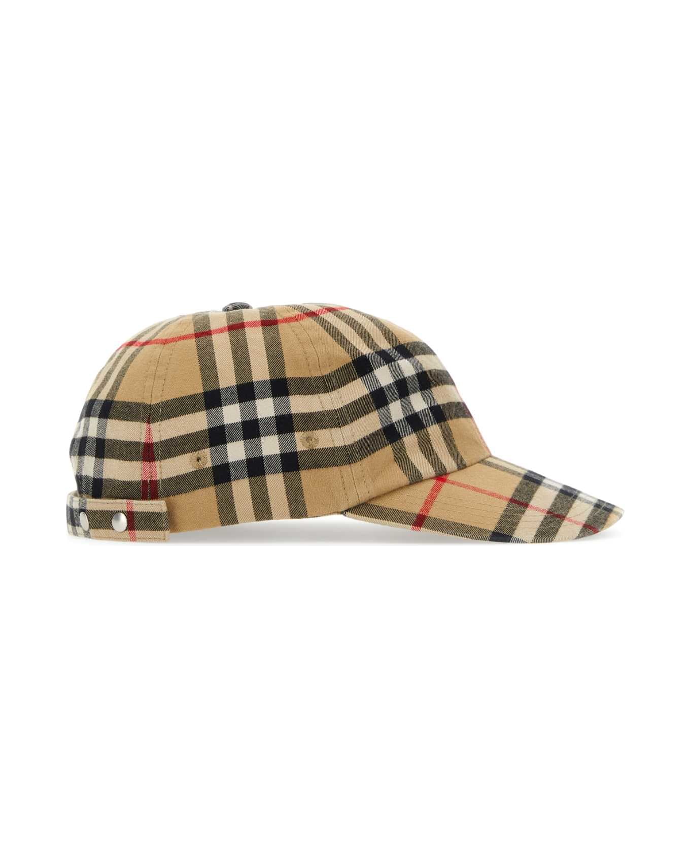 Burberry Embroidered Cotton Baseball Cap - ARCHIVEBEIGE