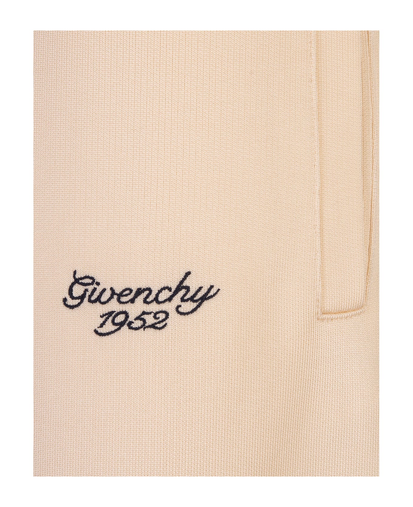 Givenchy Ivory Jogging Trousers With Logo - White