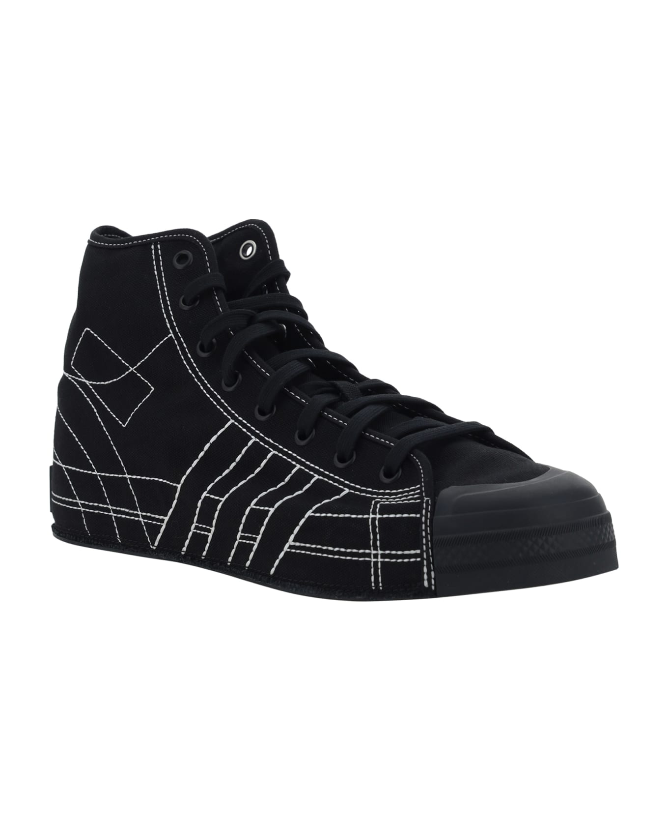 Y-3 Nizza High Sneakers - Black