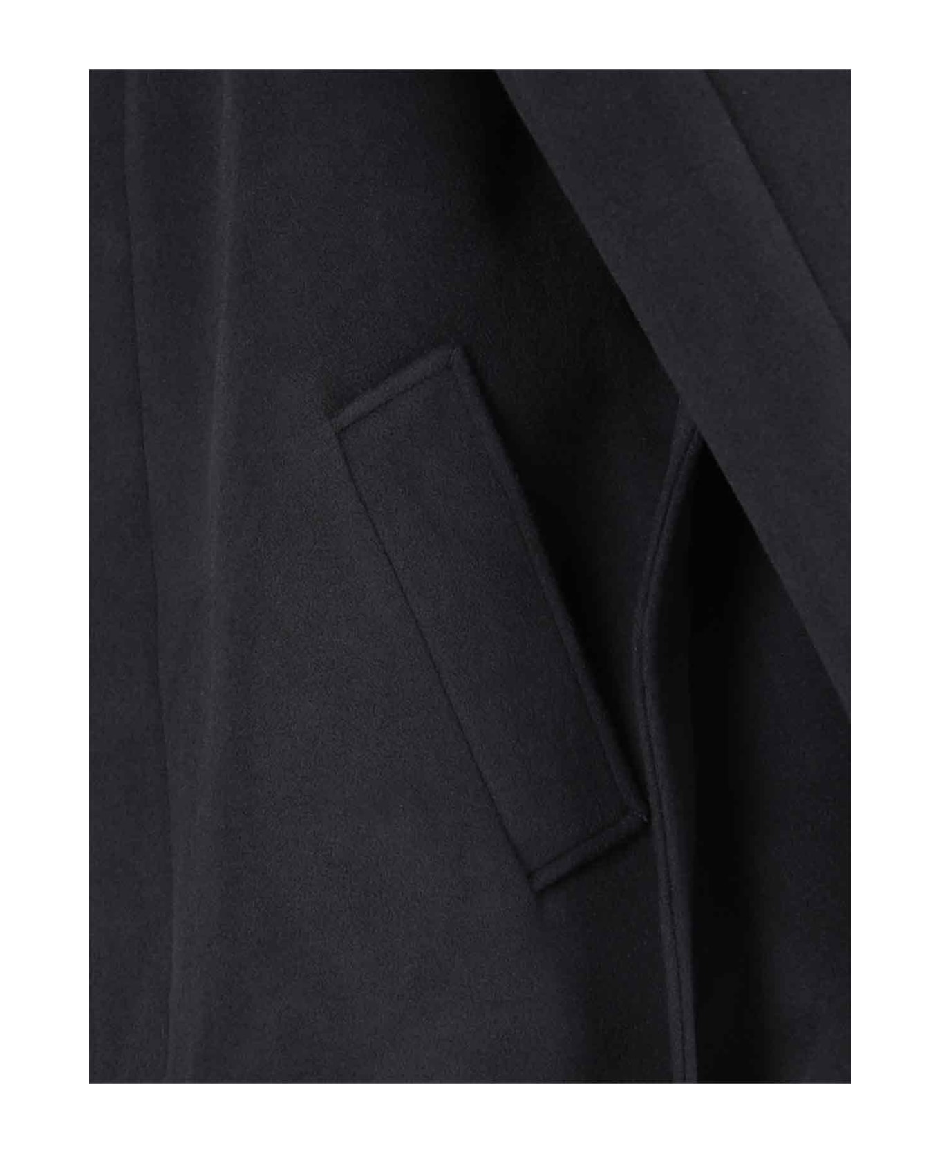 Dunst Wool Trench Coat - Black  