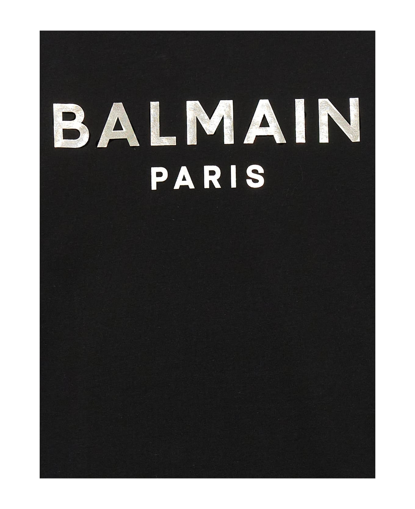 Balmain Logo Print T-shirt - White/Black