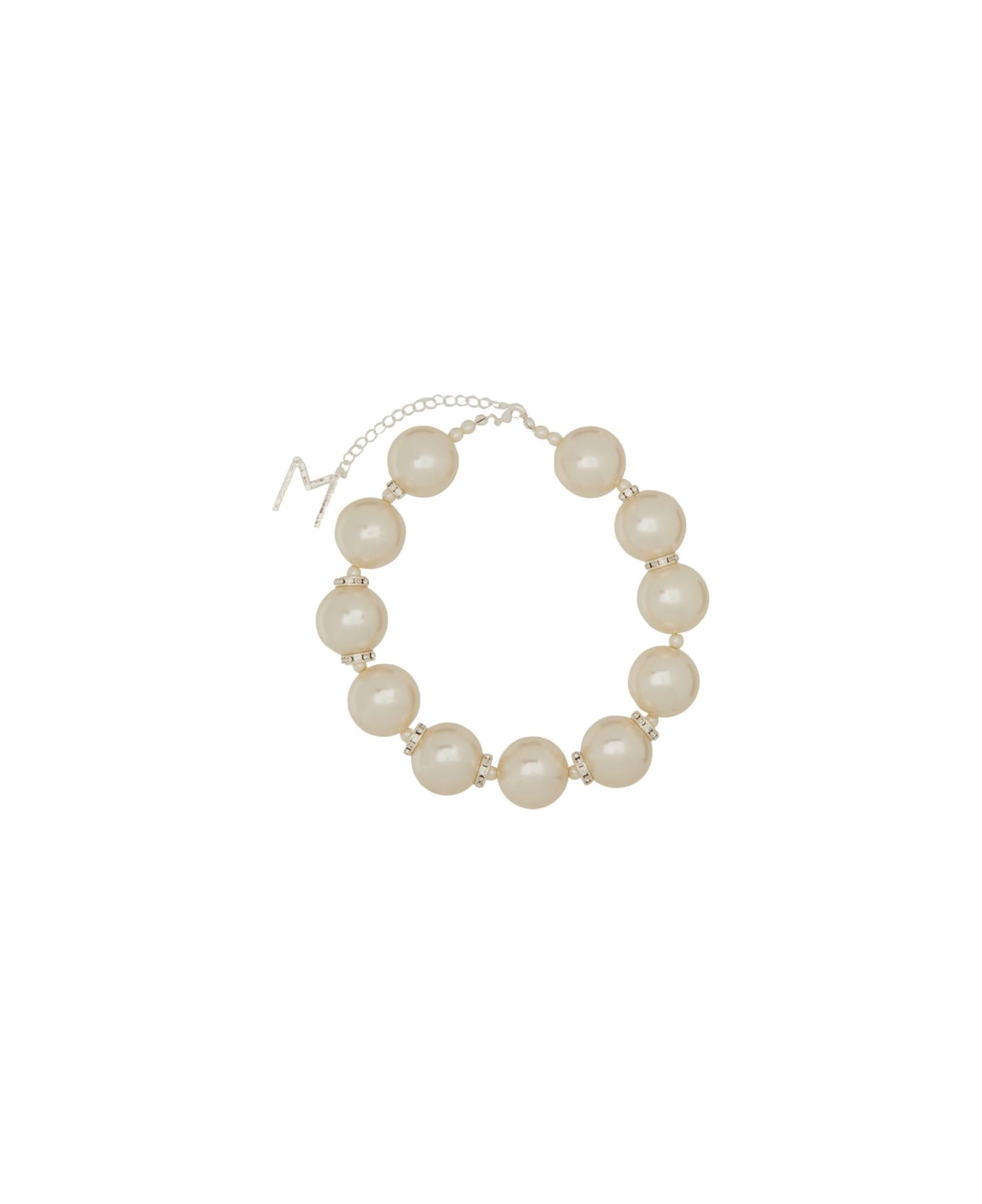 Magda Butrym Oversized Pearl Necklace - WHITE