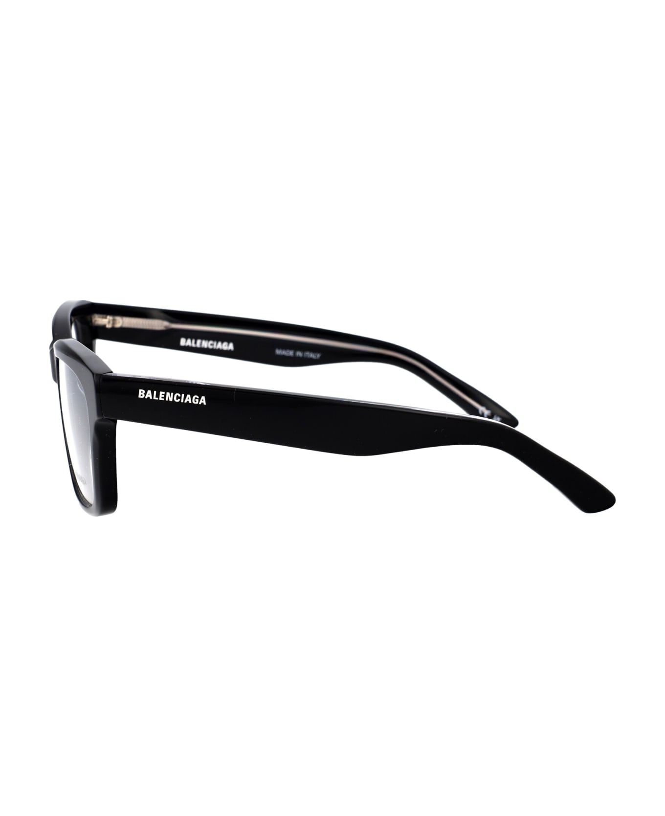 Balenciaga Eyewear Bb0343o Glasses - 005 BLACK BLACK TRANSPARENT