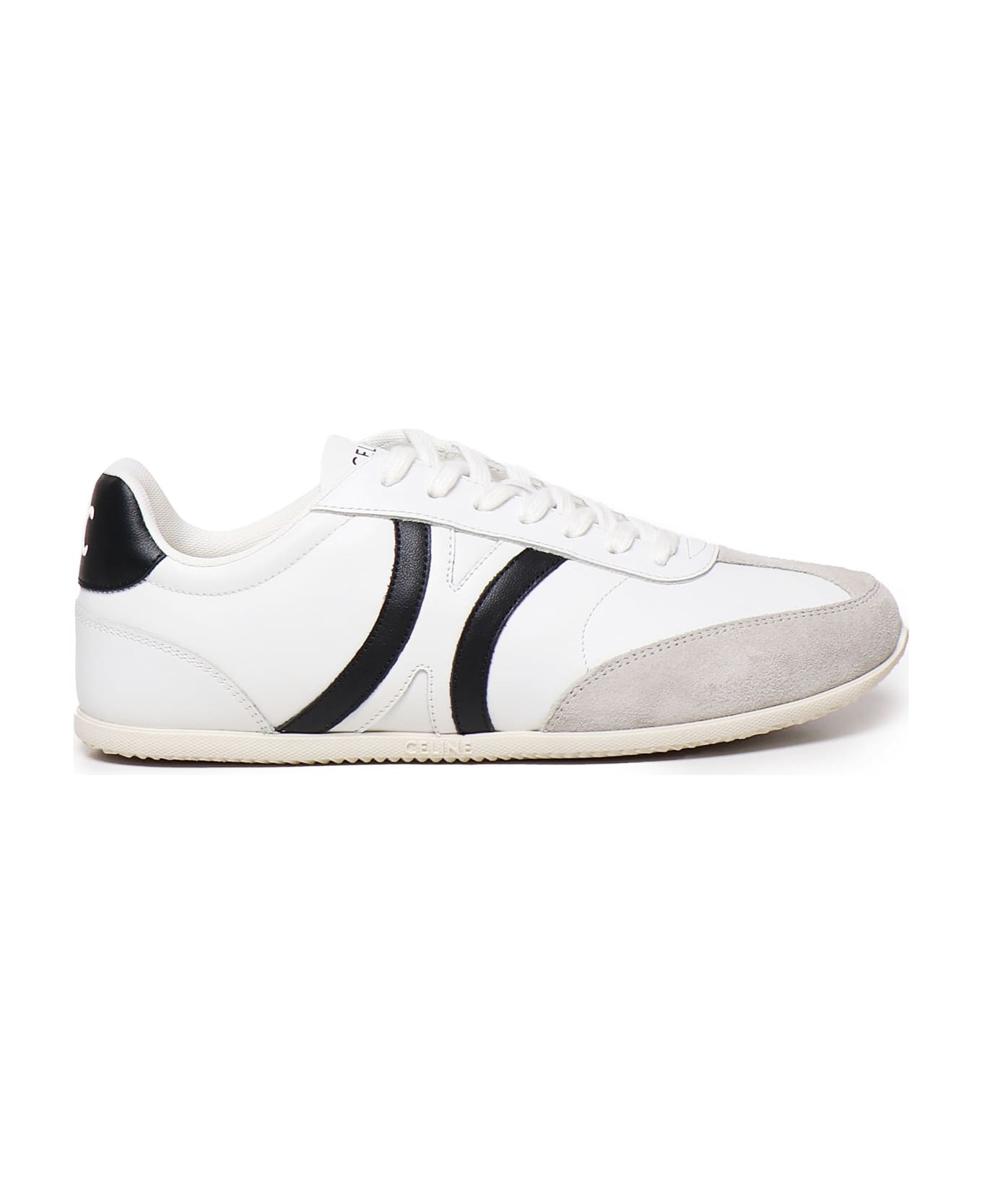 Celine Low Trainers With Laces Jogger - White
