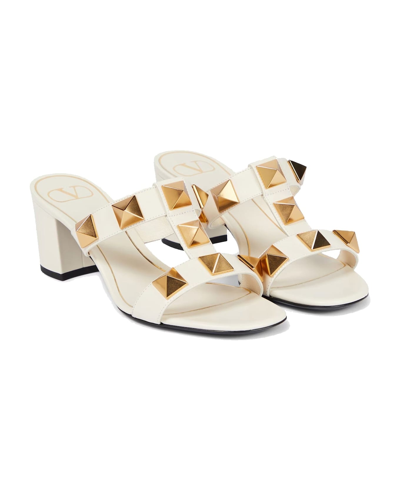 Garavani Roman Stud Leather Sandals - Thumbnail 3