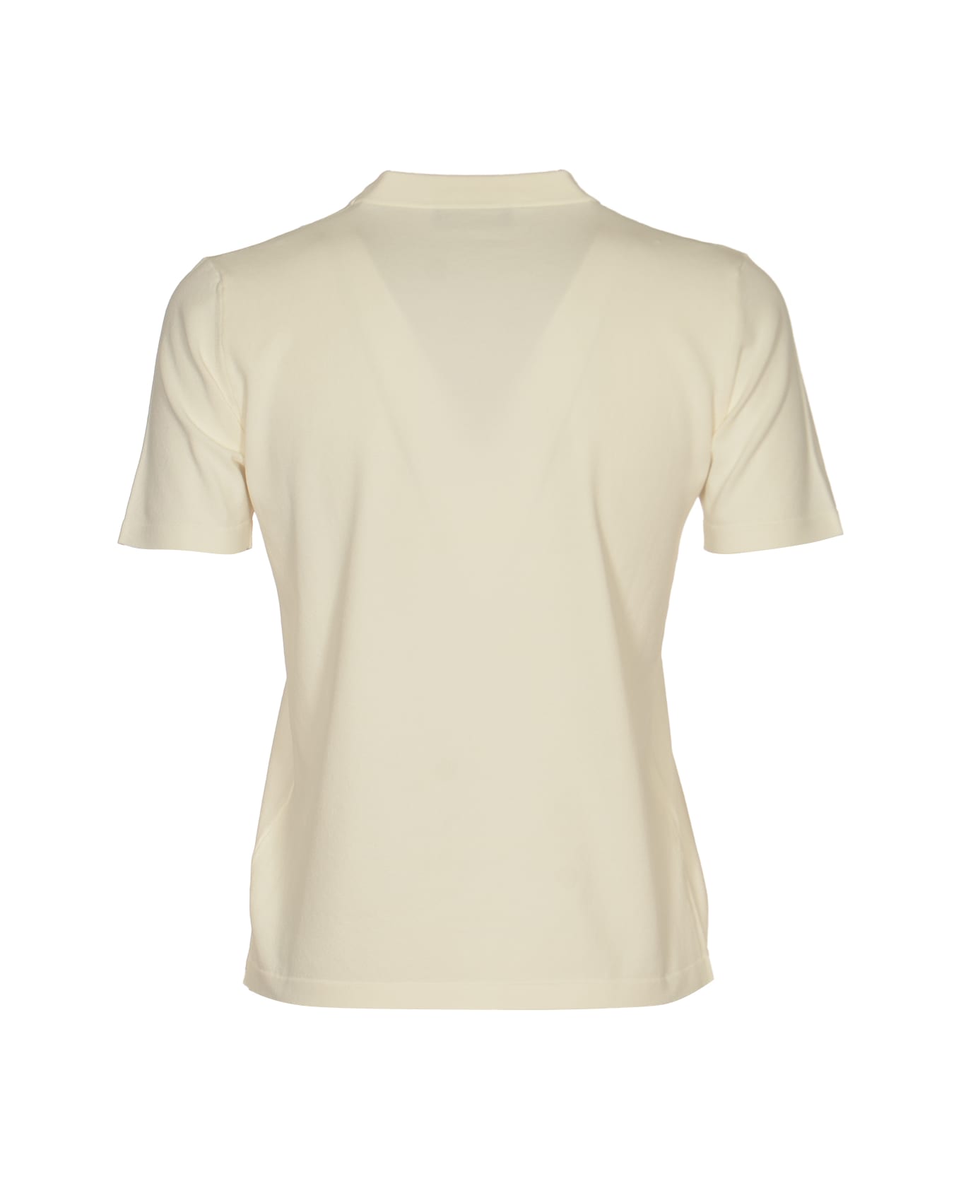 Roberto Collina Round Neck Slim Plain T-shirt - Natural Tシャツ