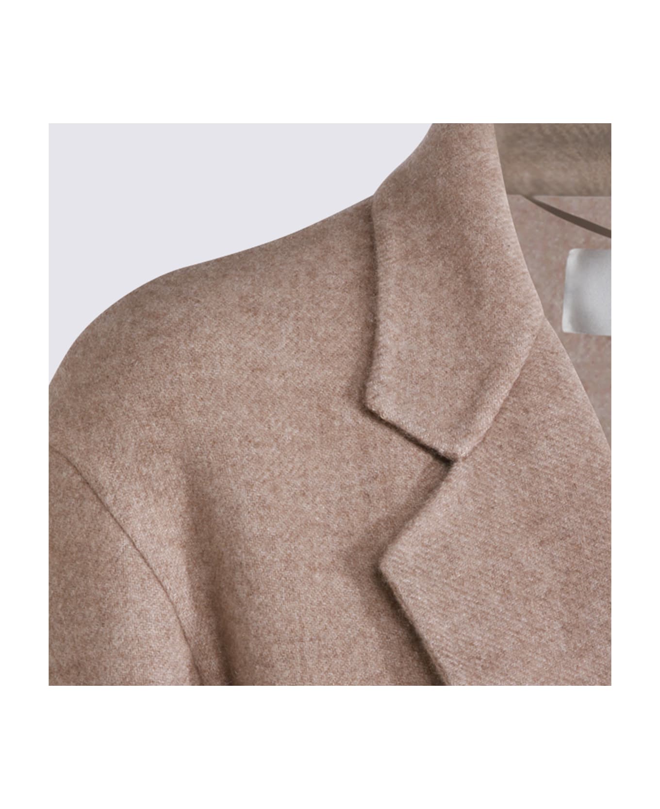 The Row Beige Cashmere Coat - Beige